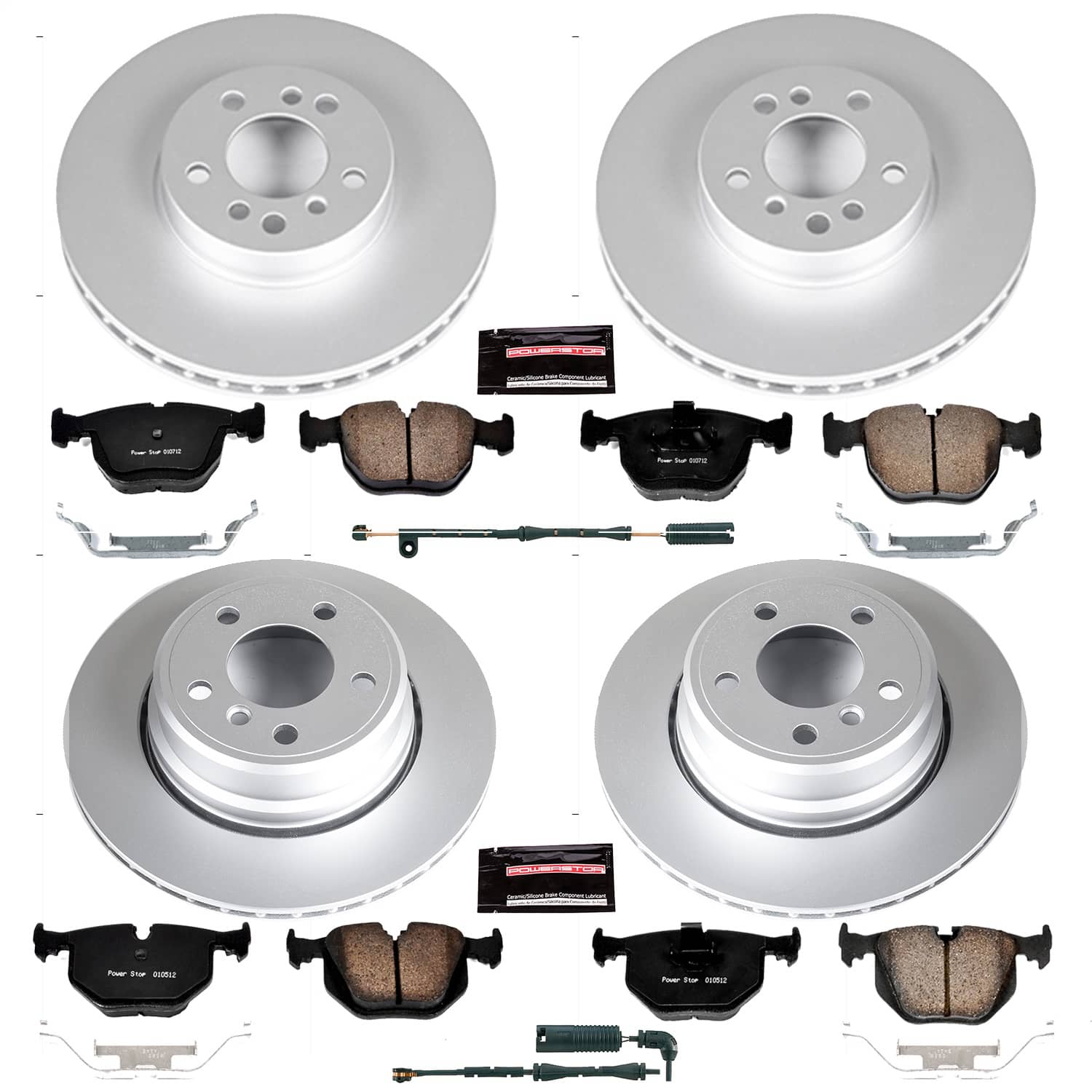 Power Stop - CRK5719 - Front and Rear - Disc Brake Pad and Rotor Kit