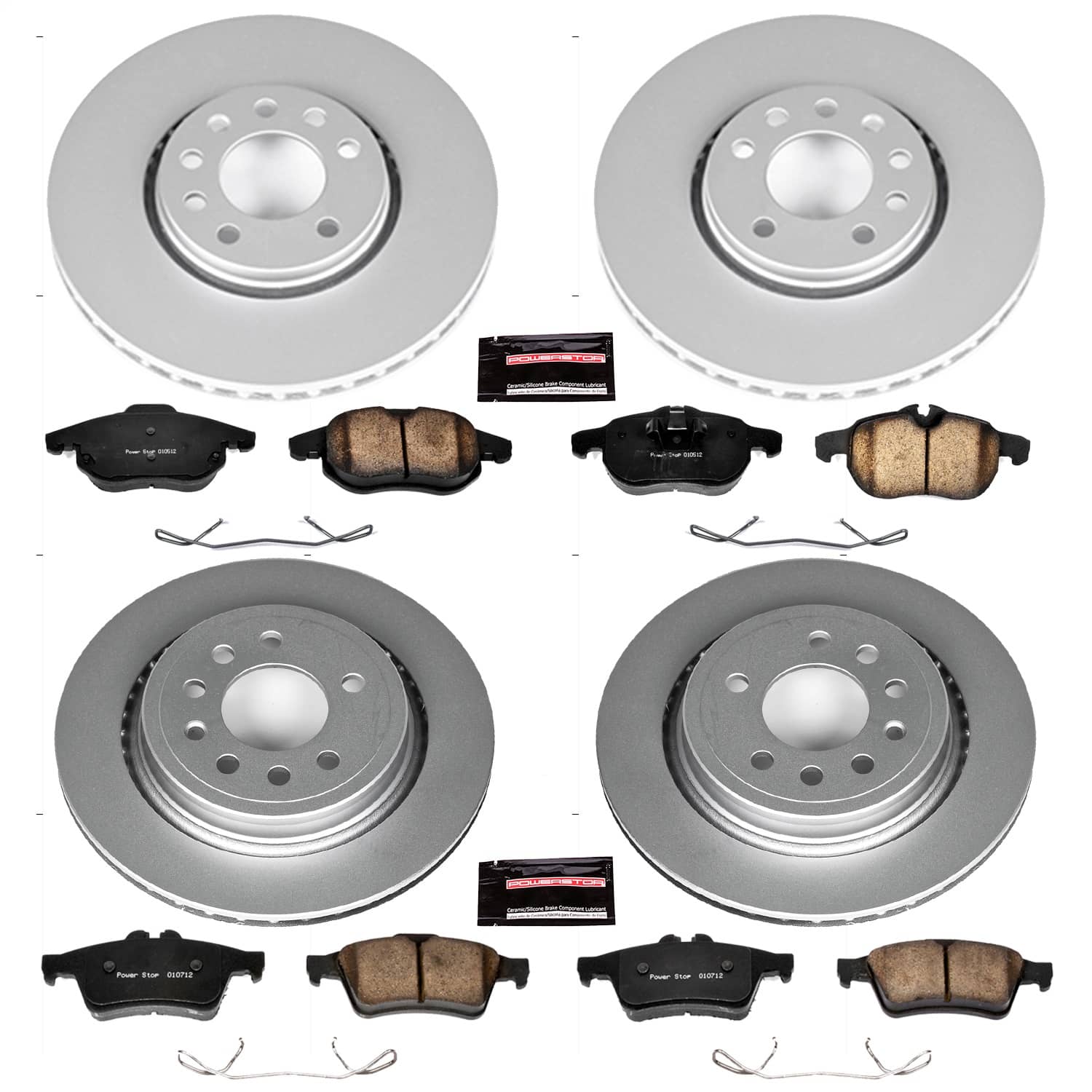 Power Stop - CRK5736 - Front and Rear - Disc Brake Pad and Rotor Kit