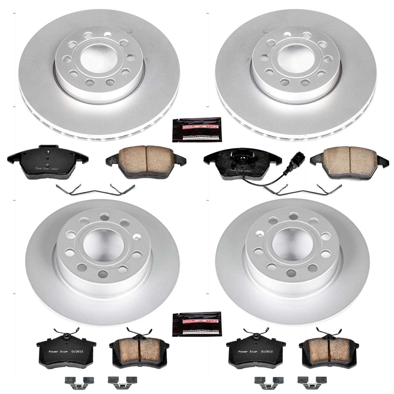 Power Stop - CRK5749 - Front and Rear - Disc Brake Pad and Rotor Kit