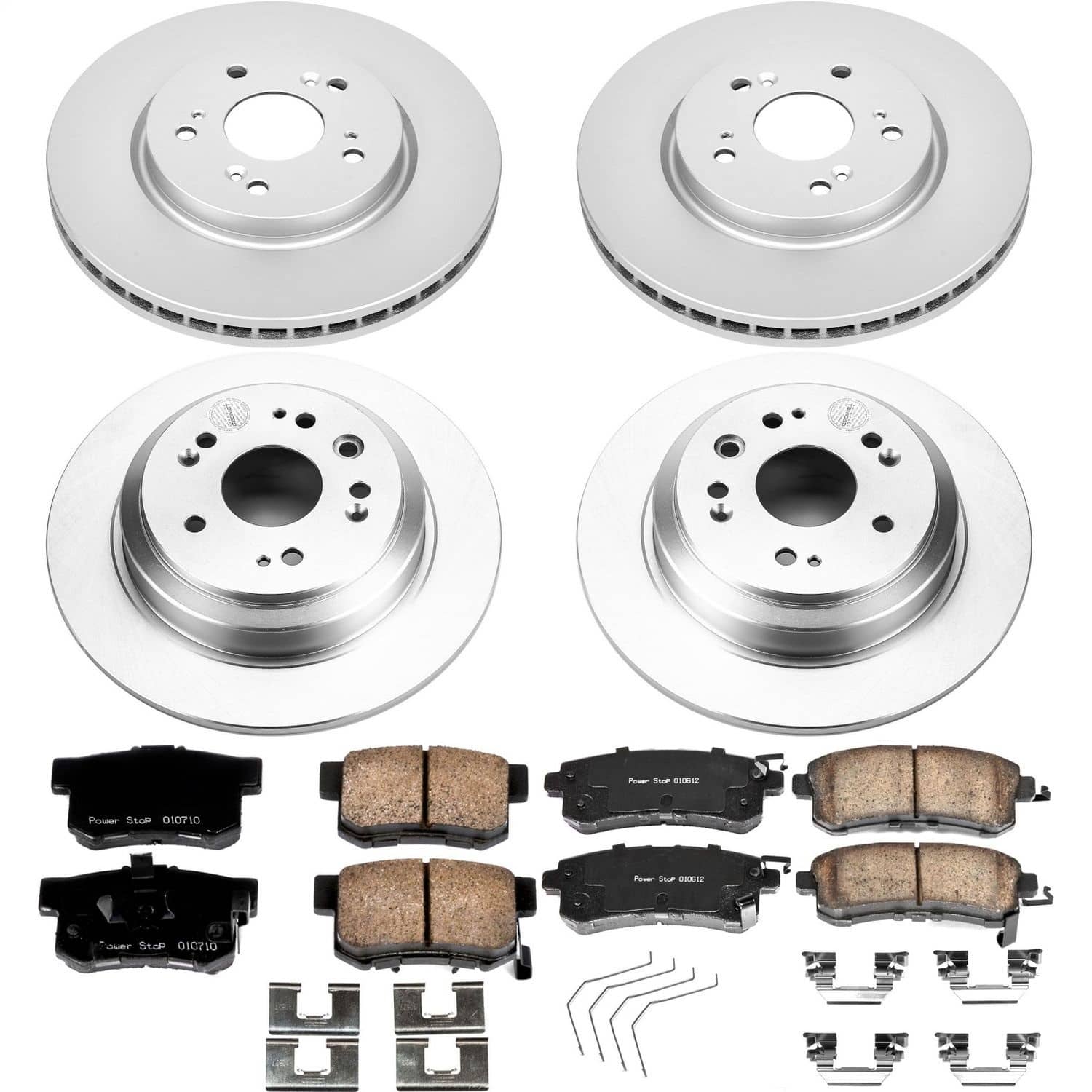 Power Stop - CRK5816 - Front and Rear - Disc Brake Pad and Rotor Kit