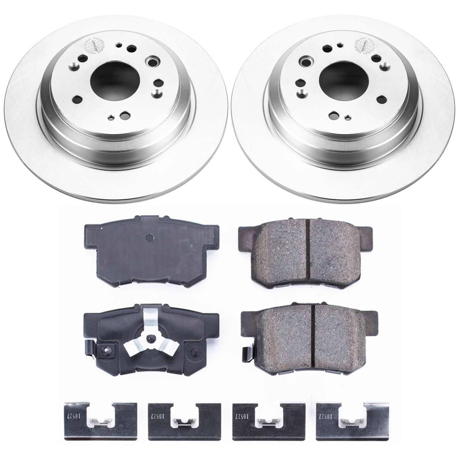 Power Stop - CRK5859 - Rear - Disc Brake Pad and Rotor Kit