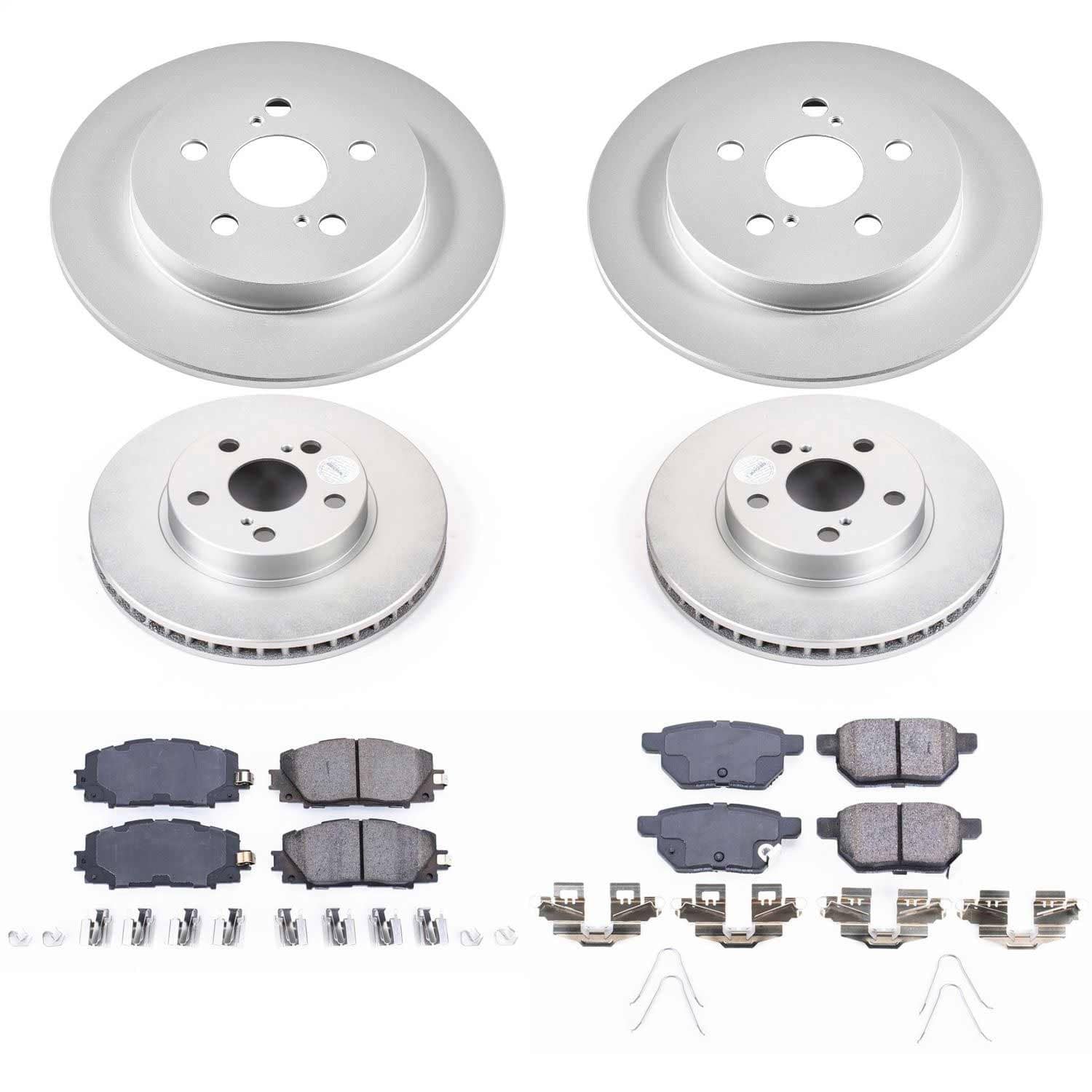 Power Stop - CRK5871 - Front and Rear - Disc Brake Pad and Rotor Kit