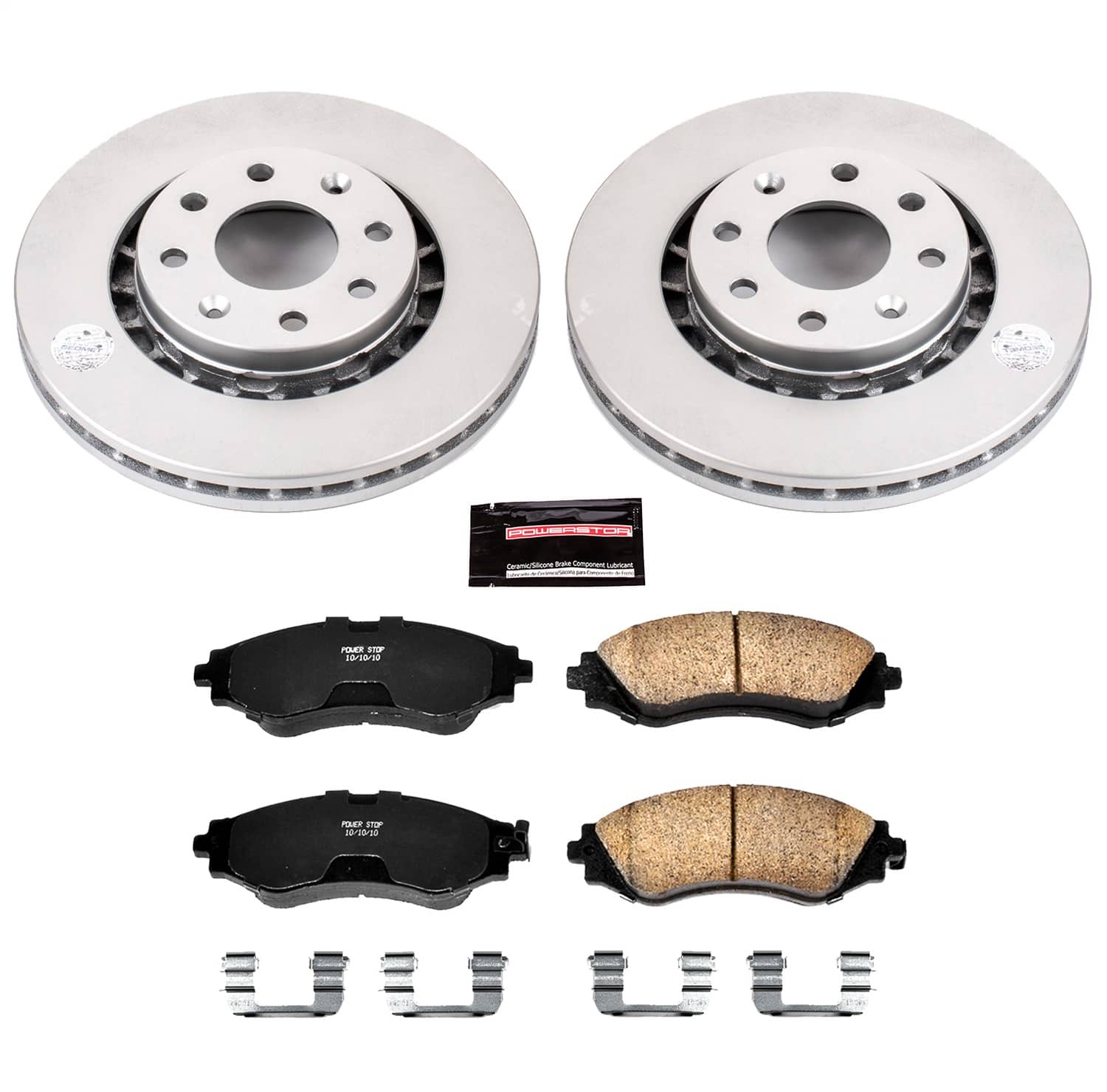 Power Stop - CRK5893 - Front - Disc Brake Pad and Rotor Kit