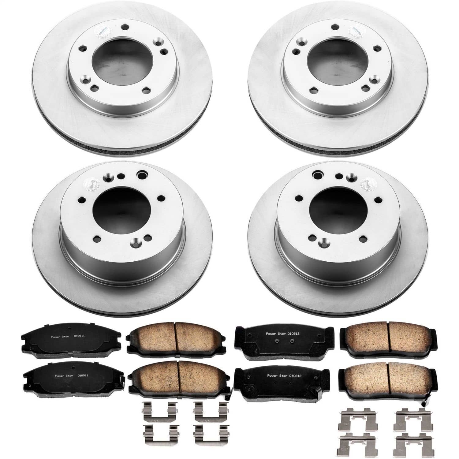 Power Stop - CRK5900 - Front and Rear - Disc Brake Pad and Rotor Kit