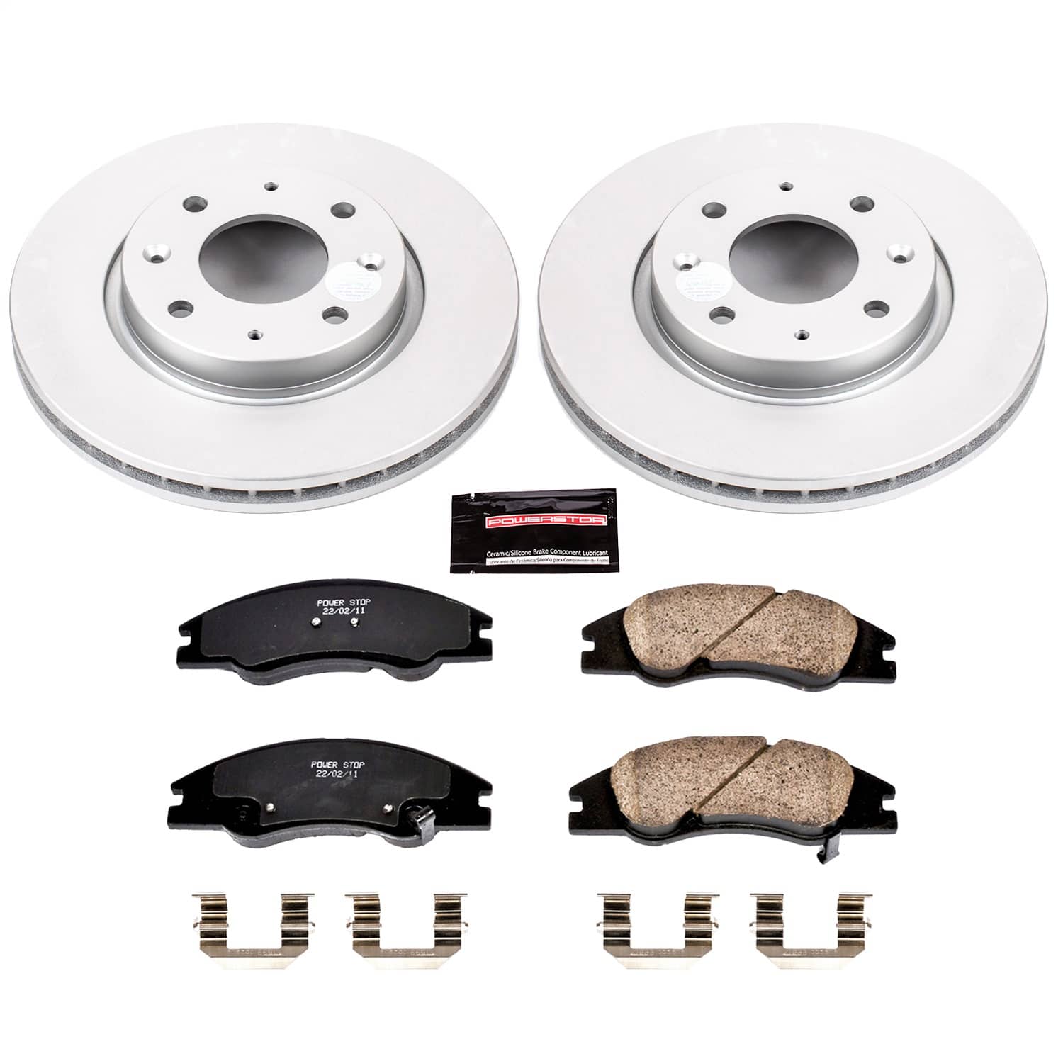 Power Stop - CRK5903 - Front - Disc Brake Pad and Rotor Kit