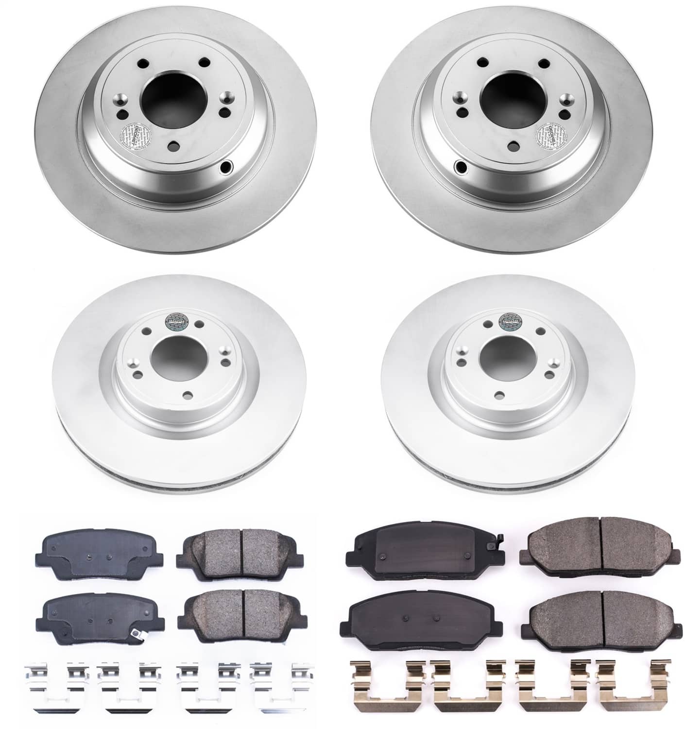 Power Stop - CRK5922 - Front and Rear - Disc Brake Pad and Rotor Kit