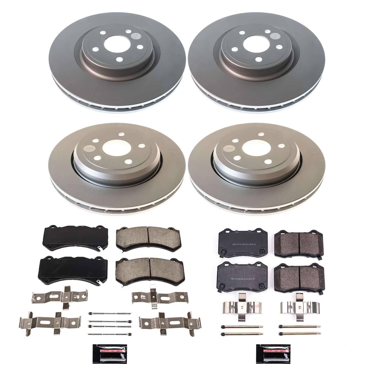 Power Stop - CRK5958 - Front and Rear - Disc Brake Pad and Rotor Kit