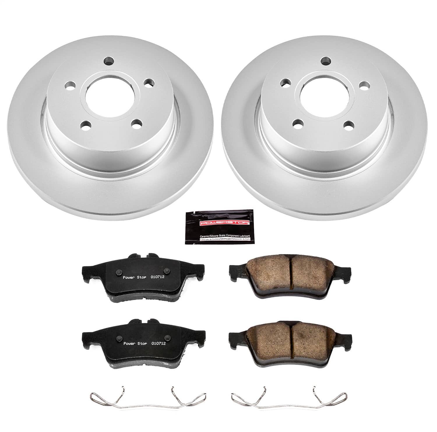 Power Stop - CRK5975 - Rear - Disc Brake Pad and Rotor Kit