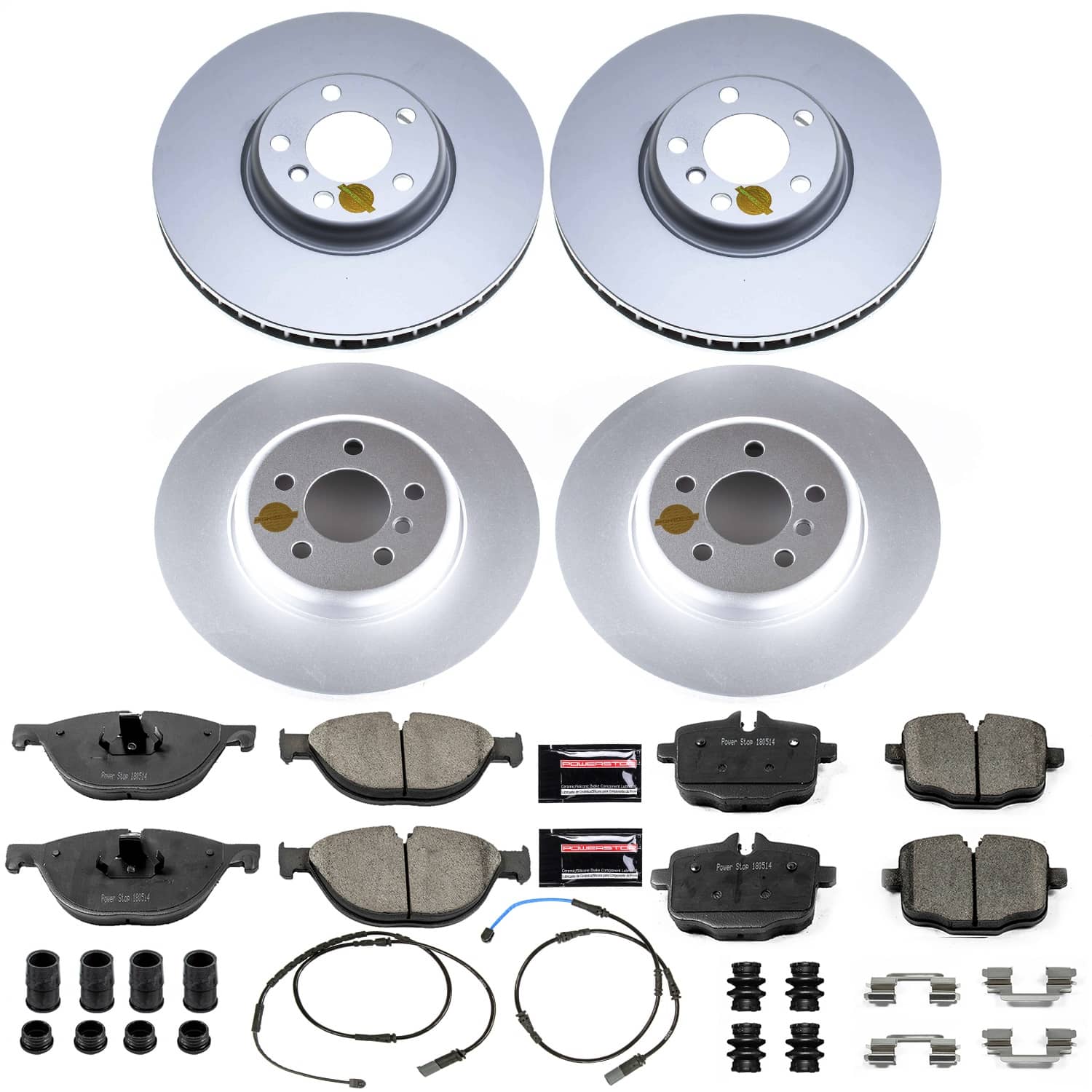 Power Stop - CRK6029 - Front and Rear - Disc Brake Pad and Rotor Kit