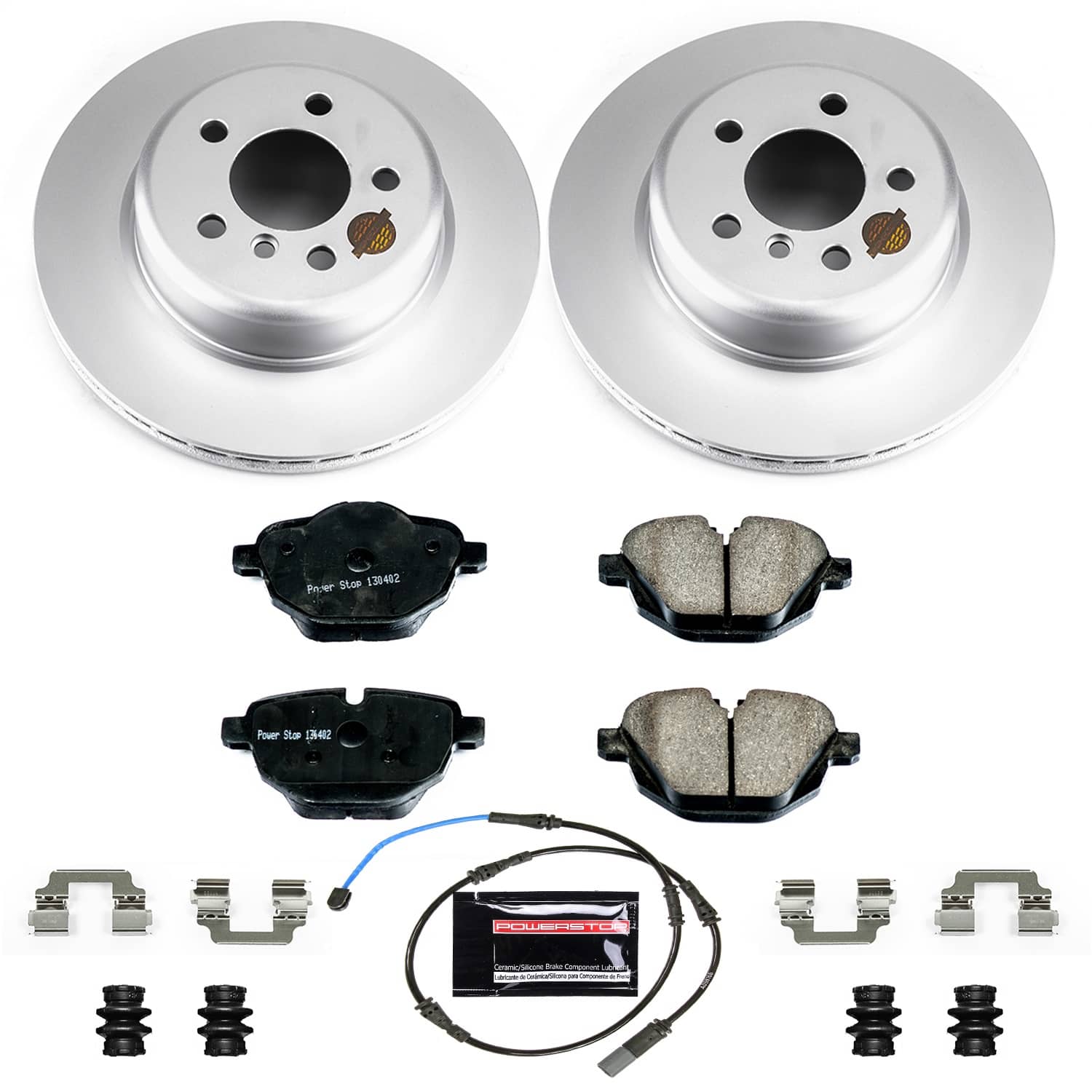 Power Stop - CRK6034 - Rear - Disc Brake Pad and Rotor Kit