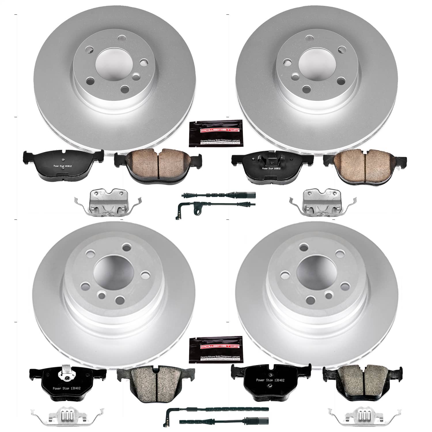 Power Stop - CRK6063 - Front and Rear - Disc Brake Pad and Rotor Kit