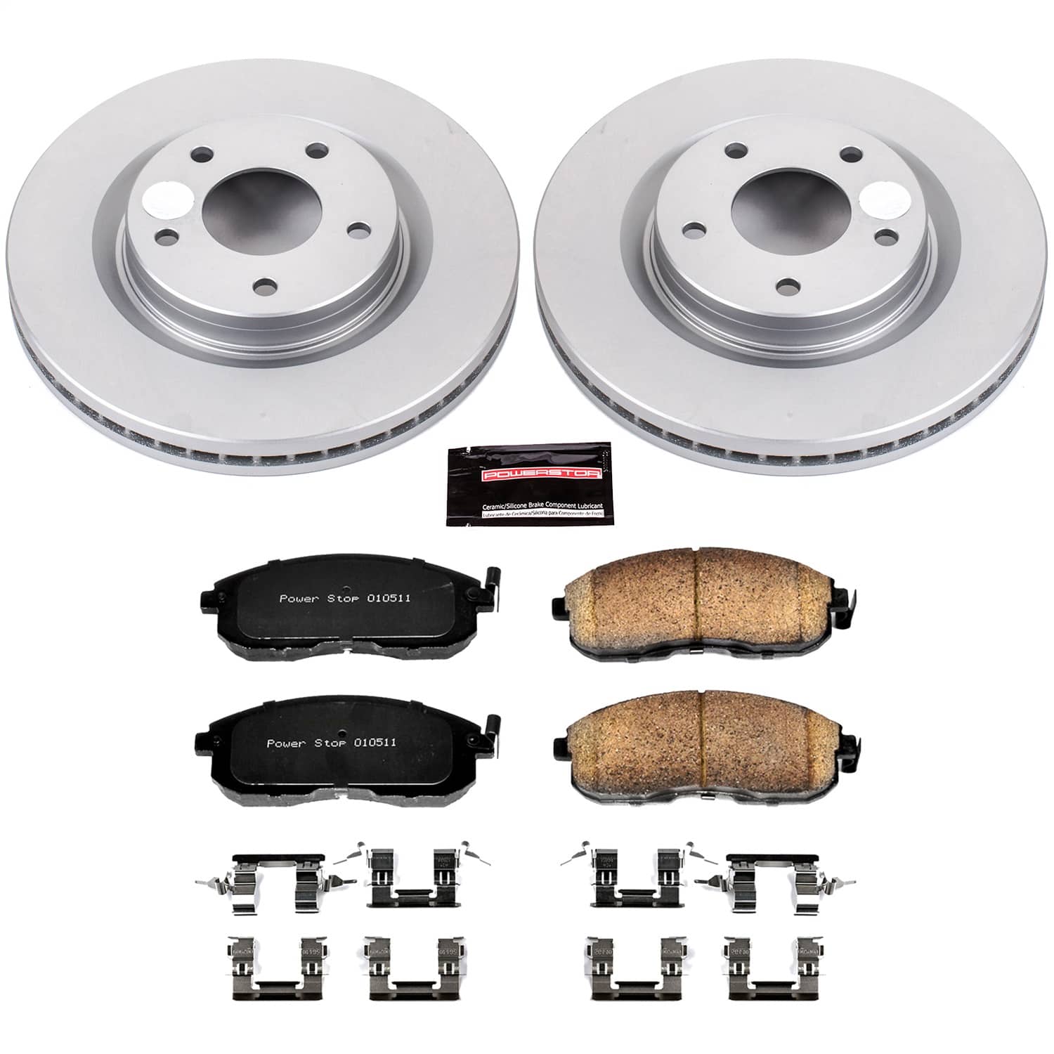 Power Stop - CRK6094 - Front - Disc Brake Pad and Rotor Kit