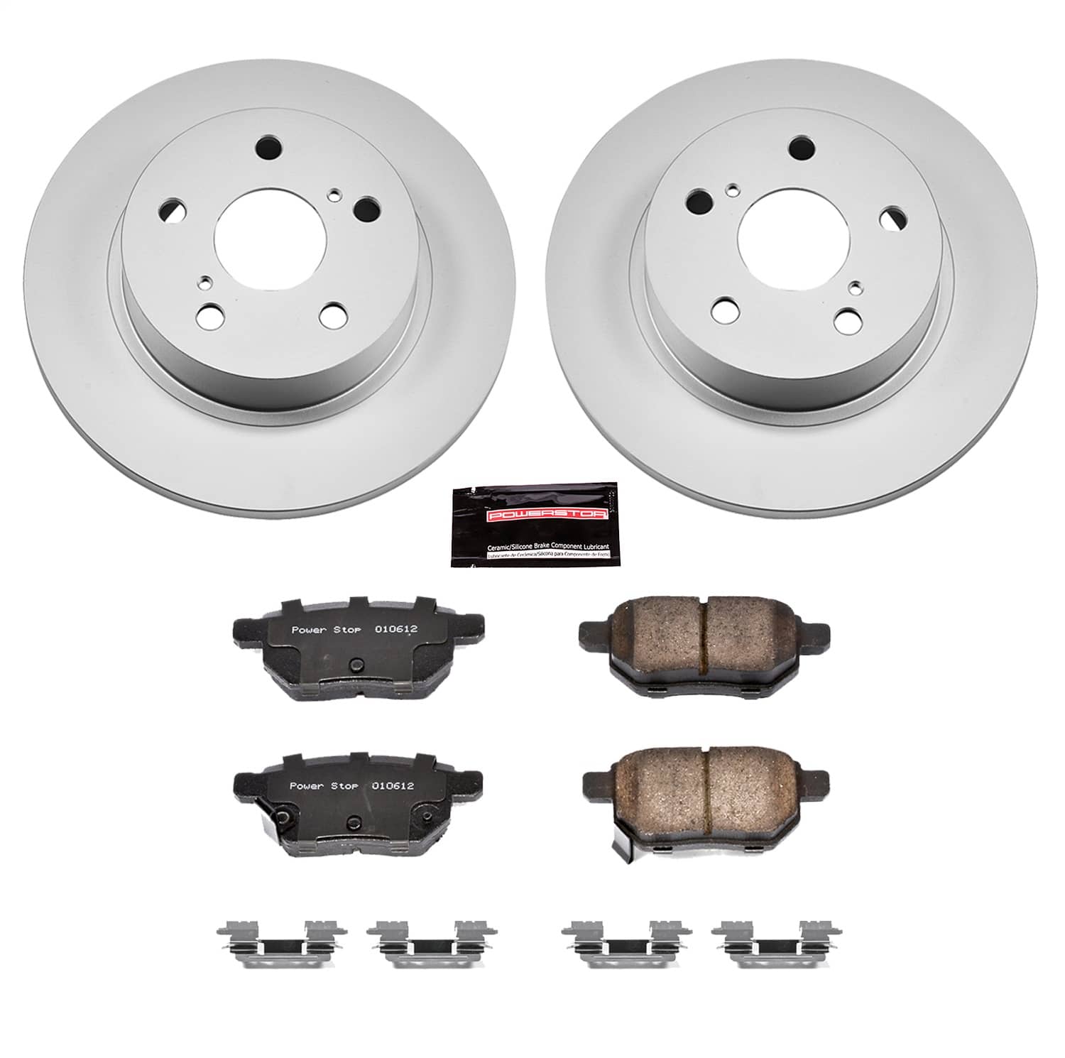 Power Stop - CRK6097 - Rear - Disc Brake Pad and Rotor Kit