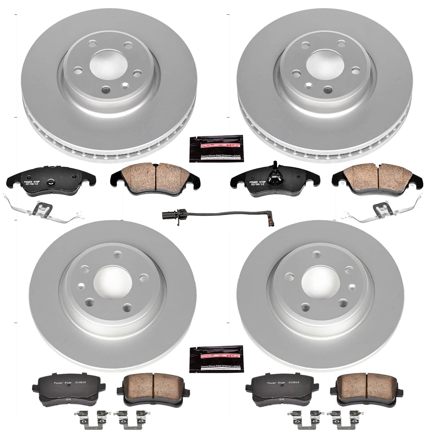 Power Stop - CRK6134 - Front and Rear - Disc Brake Pad and Rotor Kit