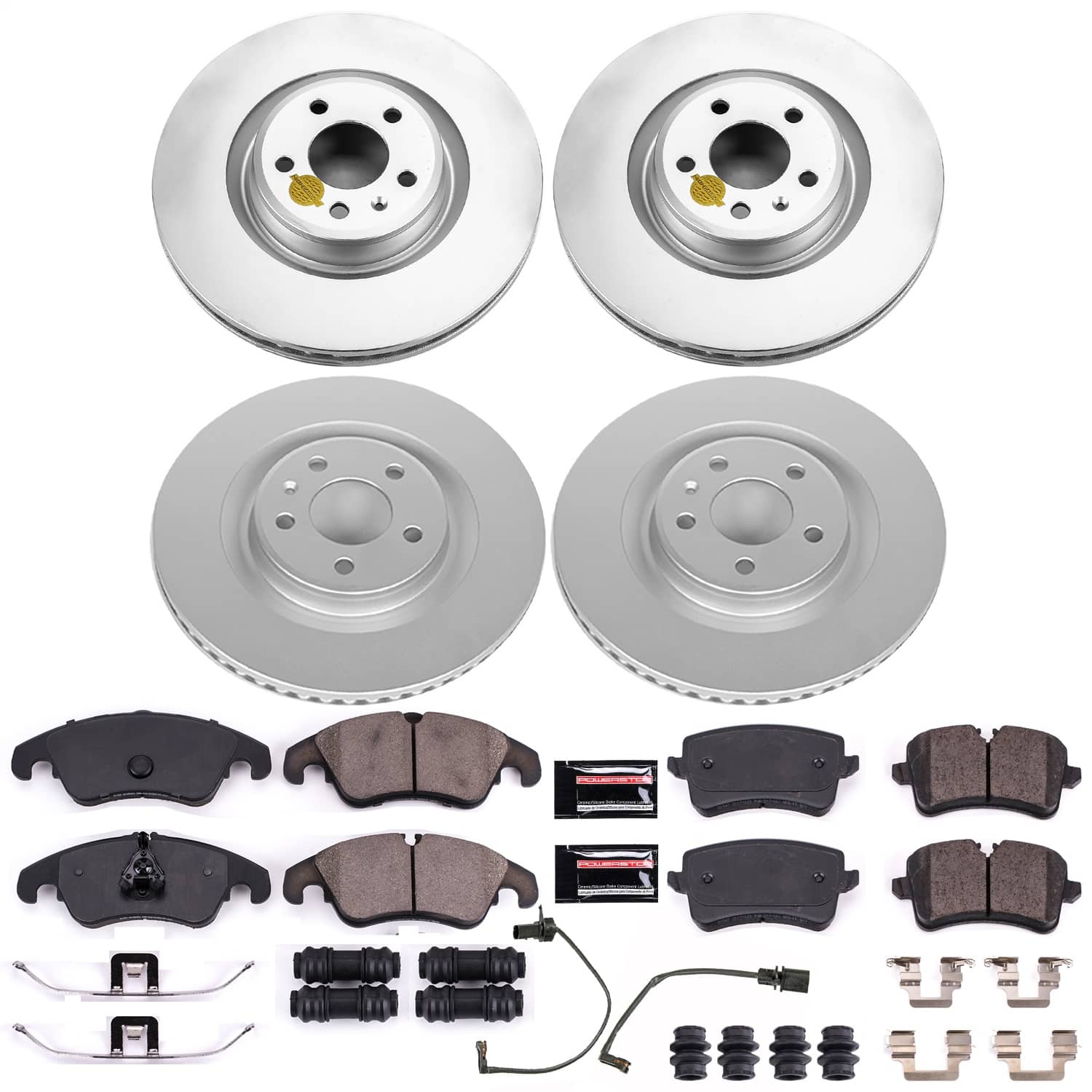 Power Stop - CRK6141 - Front and Rear - Disc Brake Pad and Rotor Kit