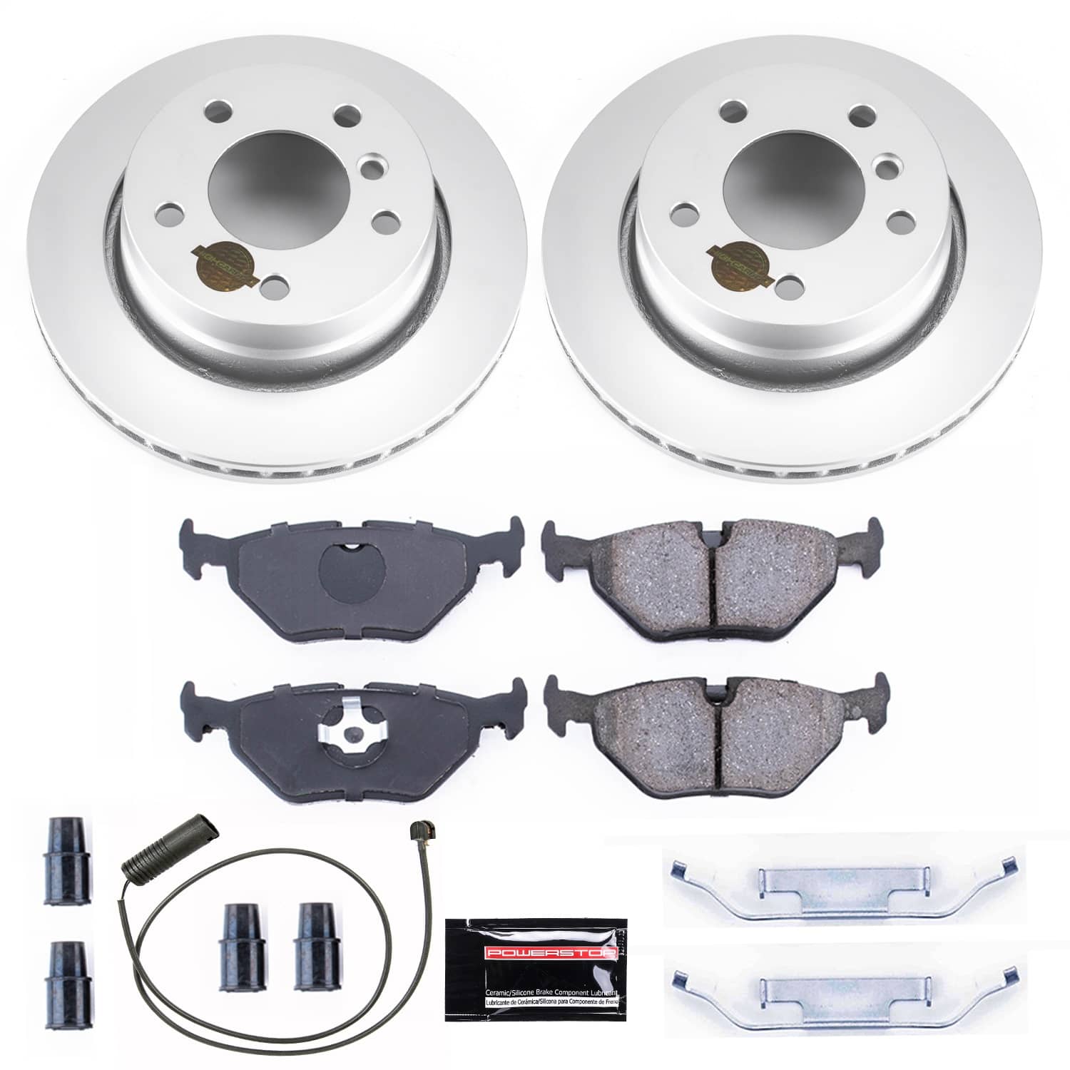 Power Stop - CRK615 - Rear - Disc Brake Pad and Rotor Kit