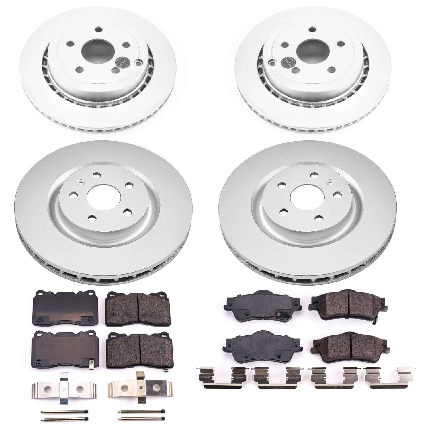 Power Stop - CRK6187 - Front and Rear - Disc Brake Pad and Rotor Kit