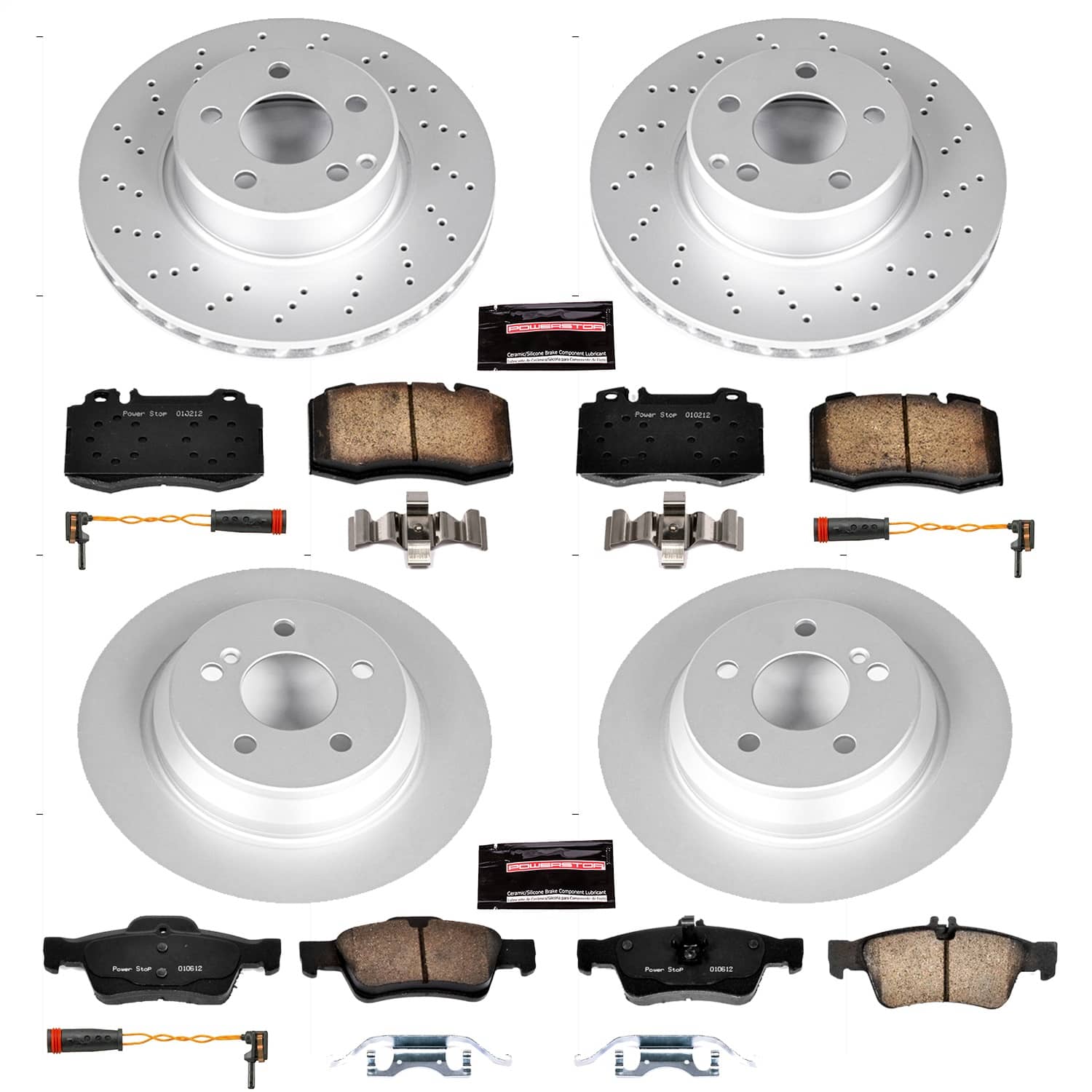 Power Stop - CRK6229 - Front and Rear - Disc Brake Pad and Rotor Kit