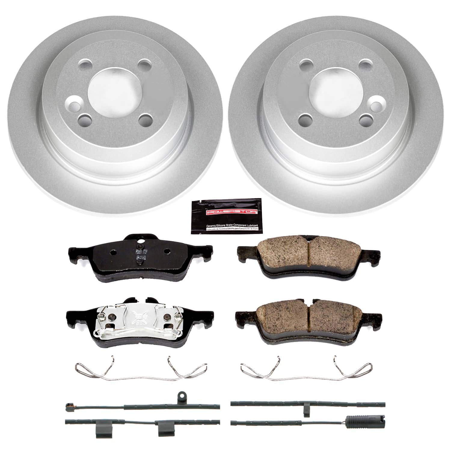 Power Stop - CRK6280 - Rear - Disc Brake Pad and Rotor Kit