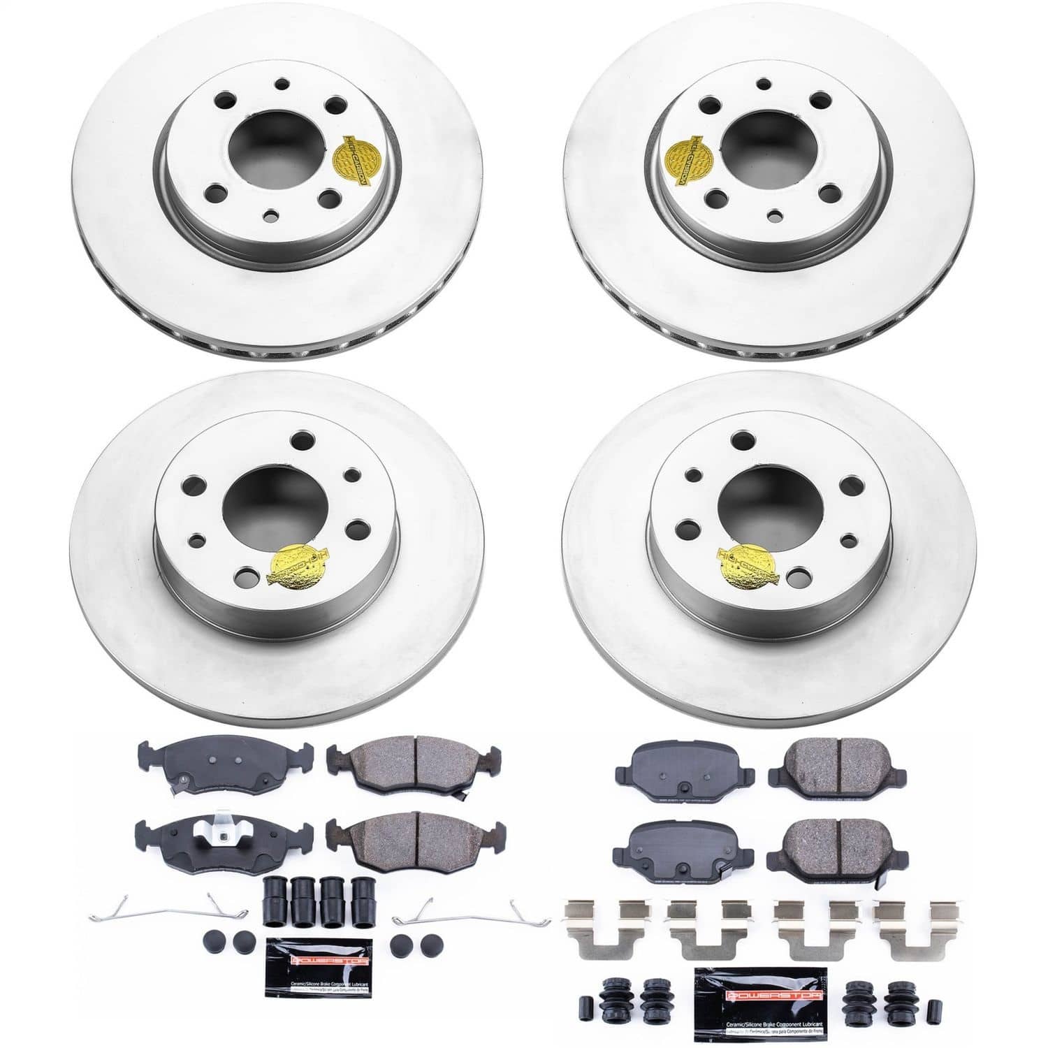 Power Stop - CRK6291 - Front and Rear - Disc Brake Pad and Rotor Kit