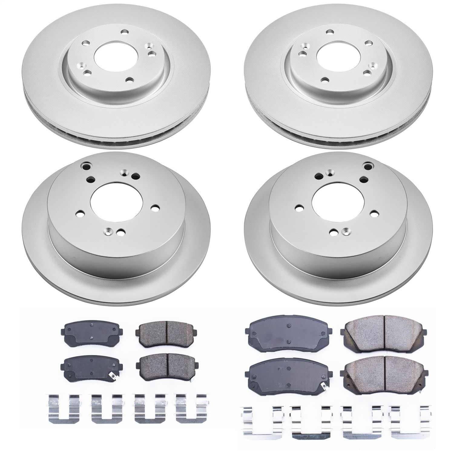 Power Stop - CRK6307 - Front and Rear - Disc Brake Pad and Rotor Kit