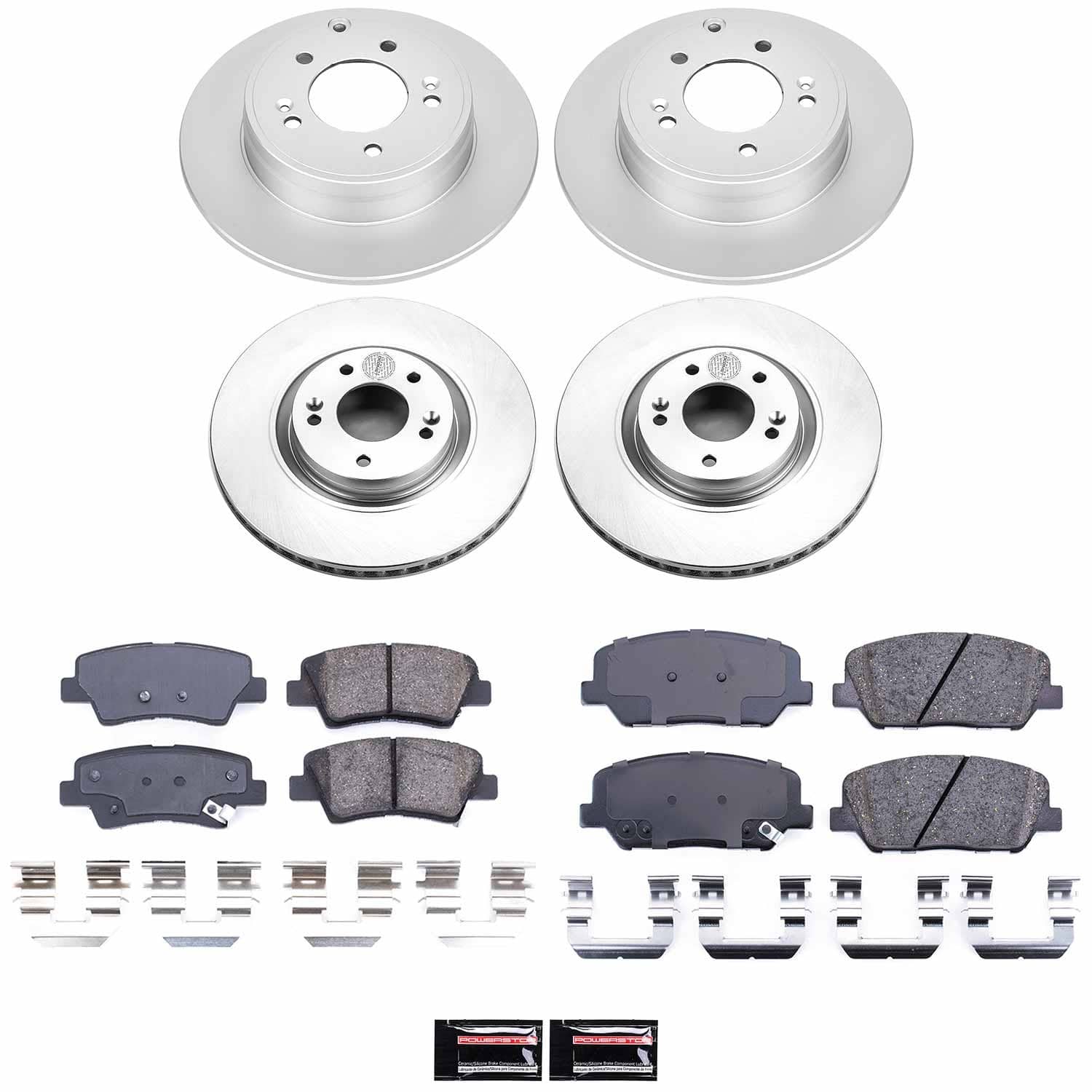 Power Stop - CRK6325 - Front and Rear - Disc Brake Pad and Rotor Kit