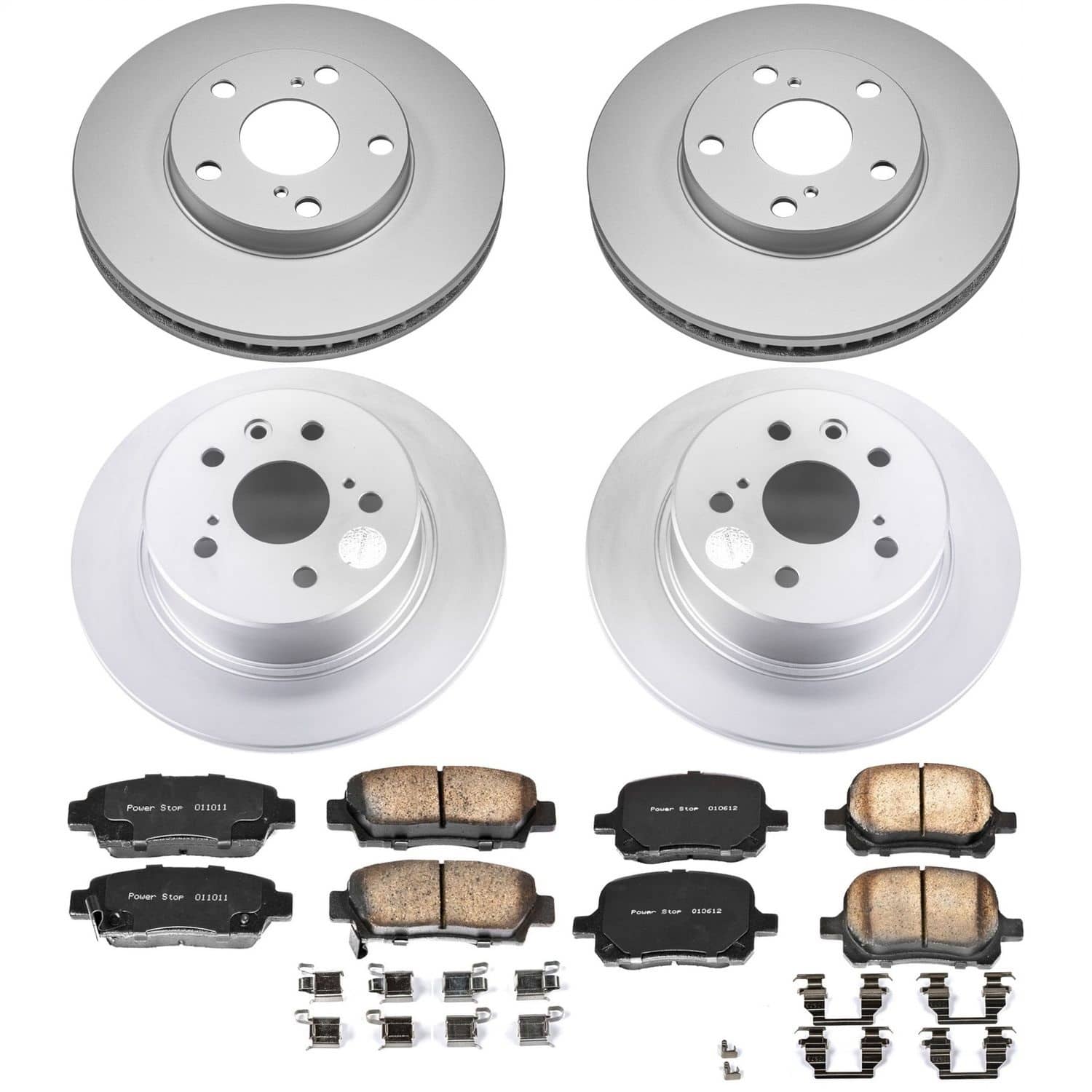 Power Stop - CRK6345 - Front and Rear - Disc Brake Pad and Rotor Kit
