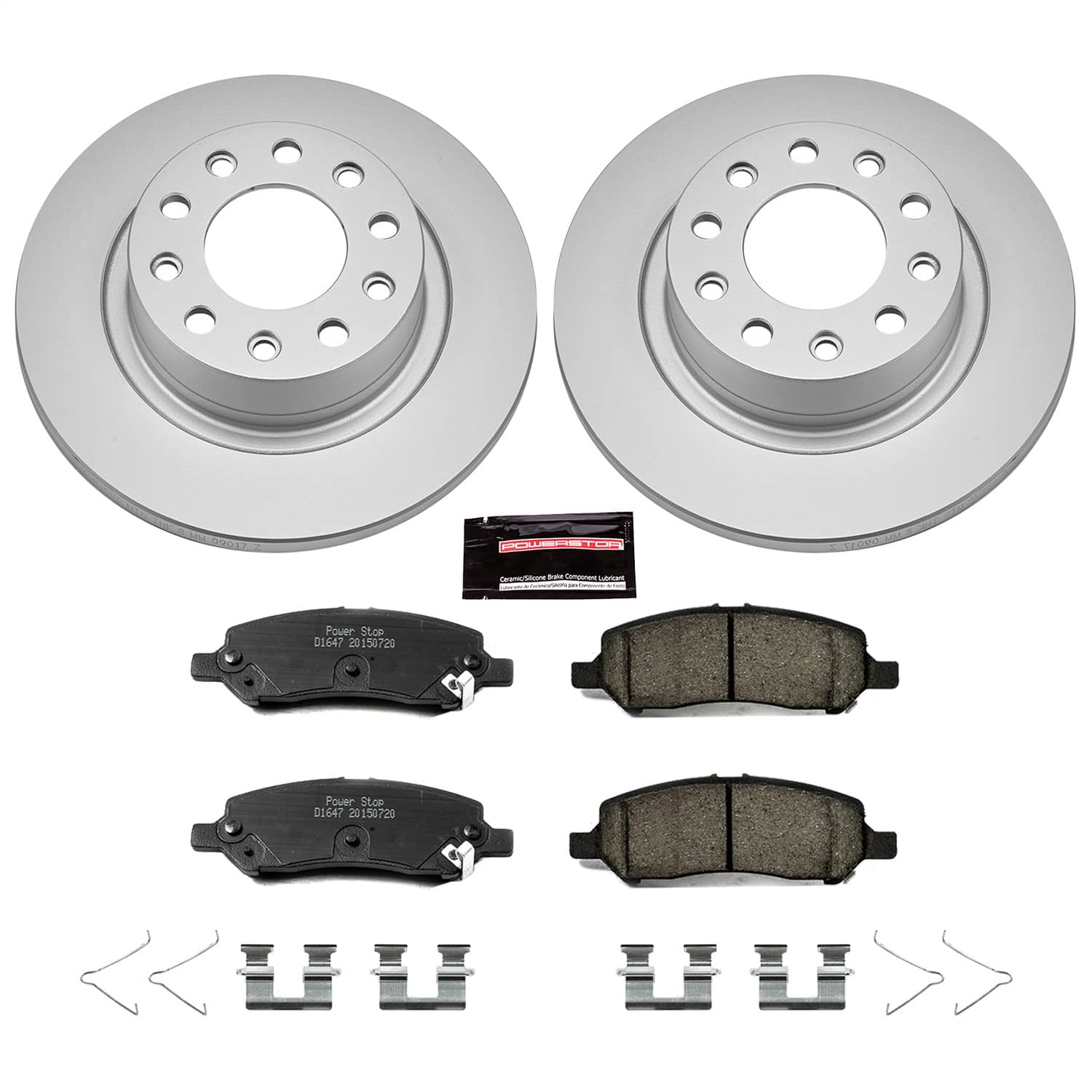 Power Stop - CRK6371 - Rear - Disc Brake Pad and Rotor Kit