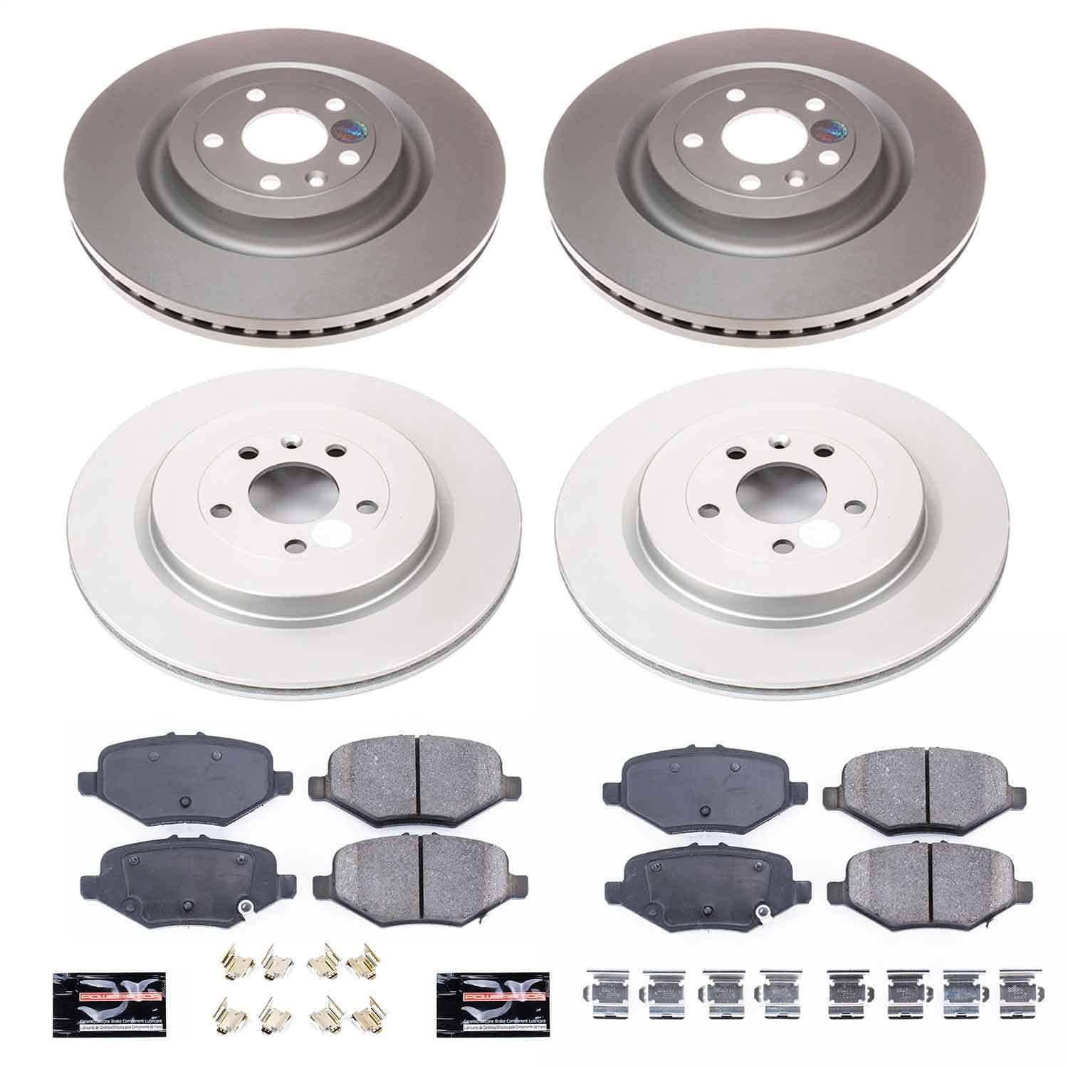 Power Stop - CRK6375 - Front and Rear - Disc Brake Pad and Rotor Kit