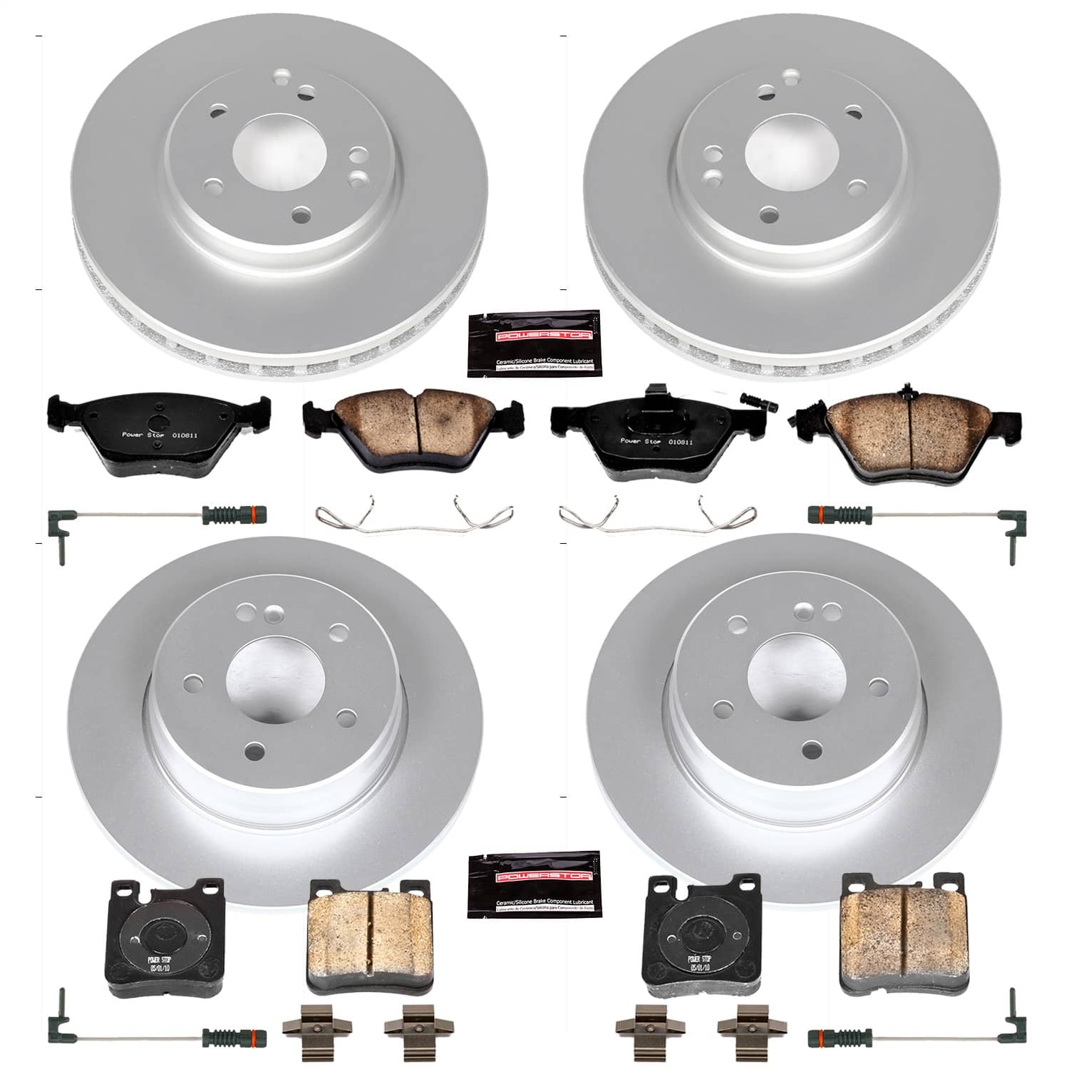 Power Stop - CRK6379 - Front and Rear - Disc Brake Pad and Rotor Kit