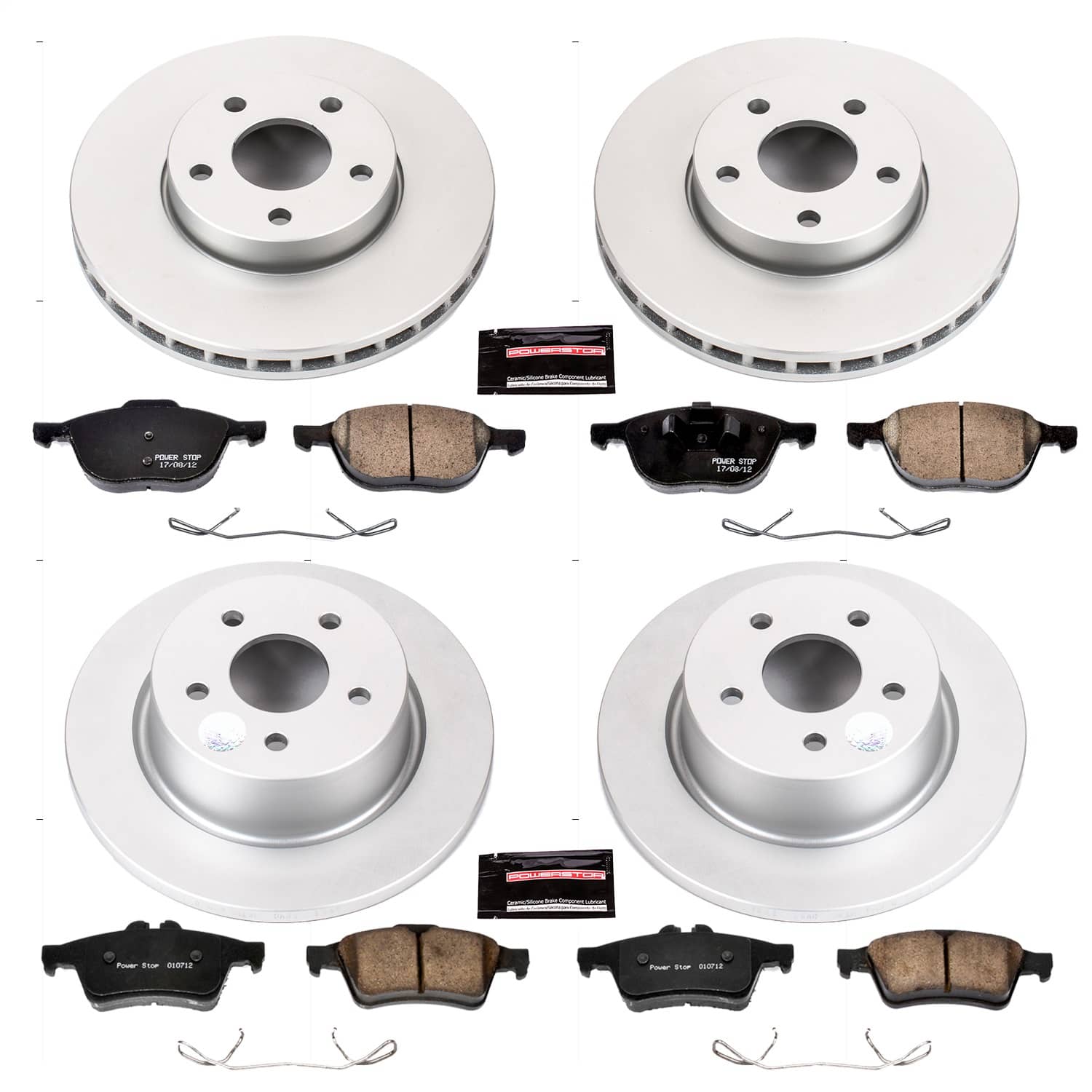 Power Stop - CRK6397 - Front and Rear - Disc Brake Pad and Rotor Kit