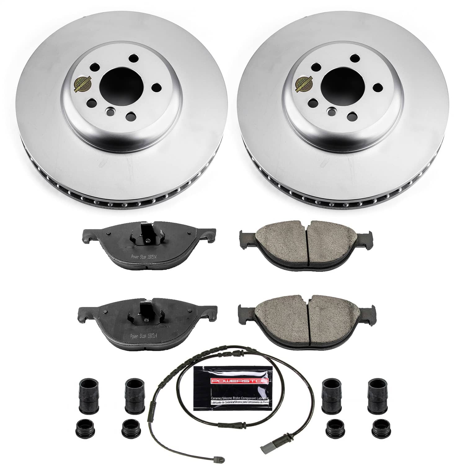 Power Stop - CRK6414 - Front - Disc Brake Pad and Rotor Kit