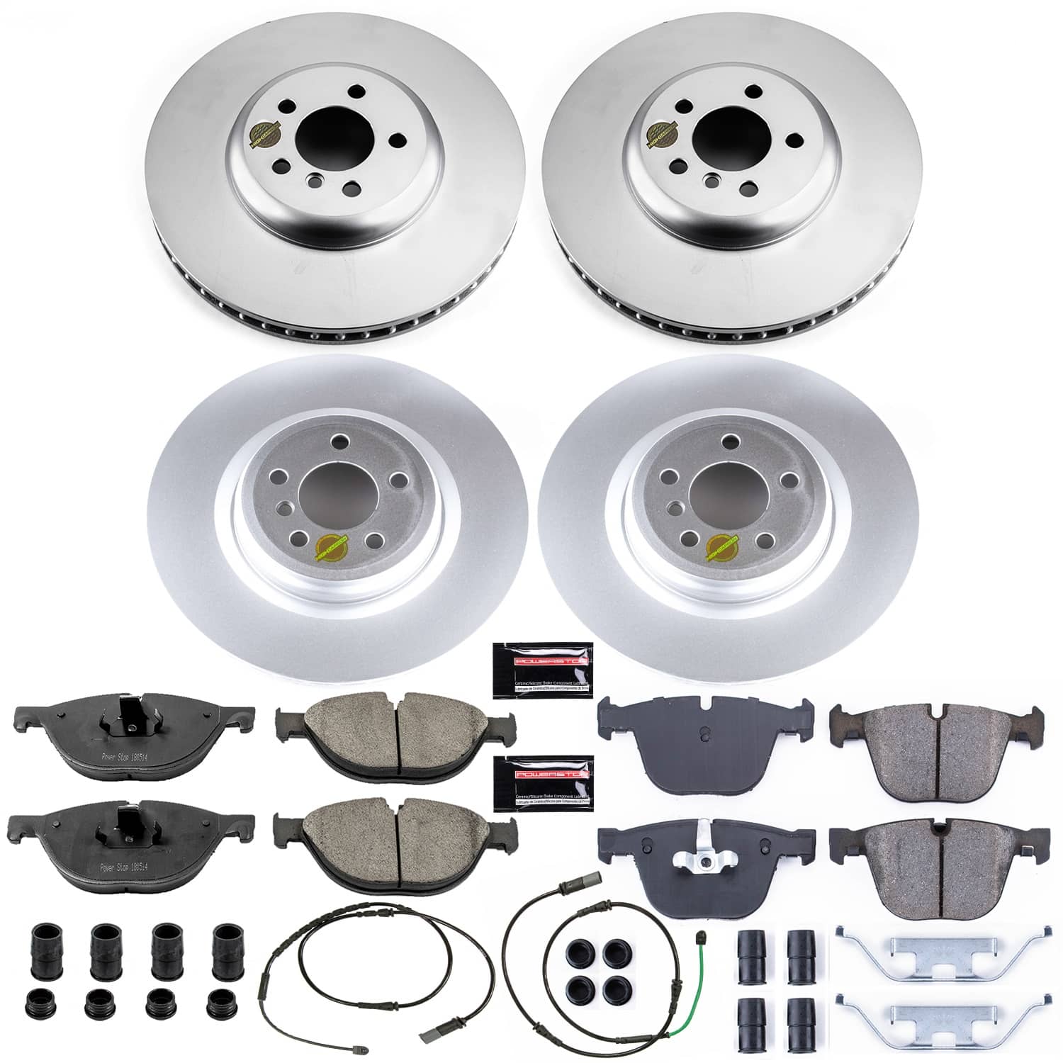Power Stop - CRK6415 - Front and Rear - Disc Brake Pad and Rotor Kit