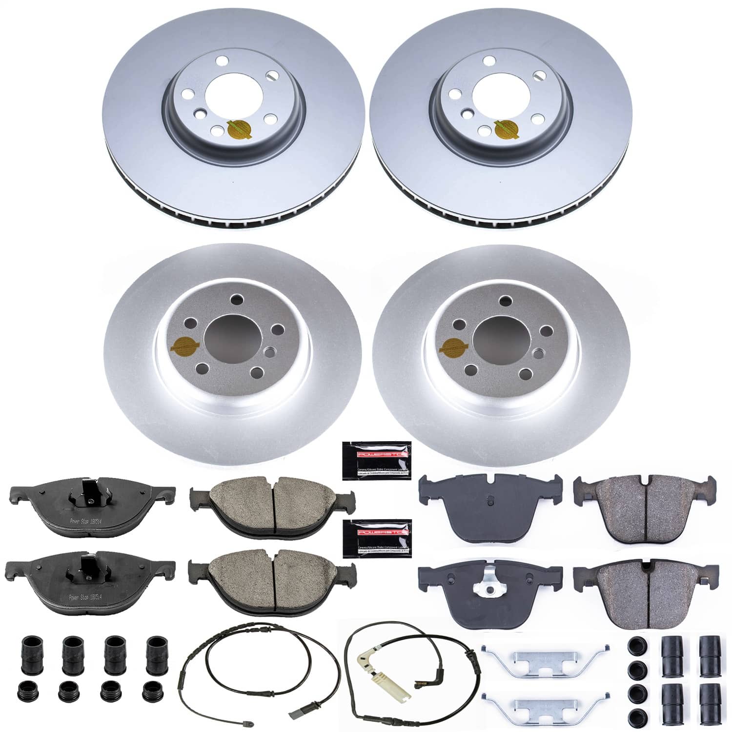 Power Stop - CRK6421 - Front and Rear - Disc Brake Pad and Rotor Kit