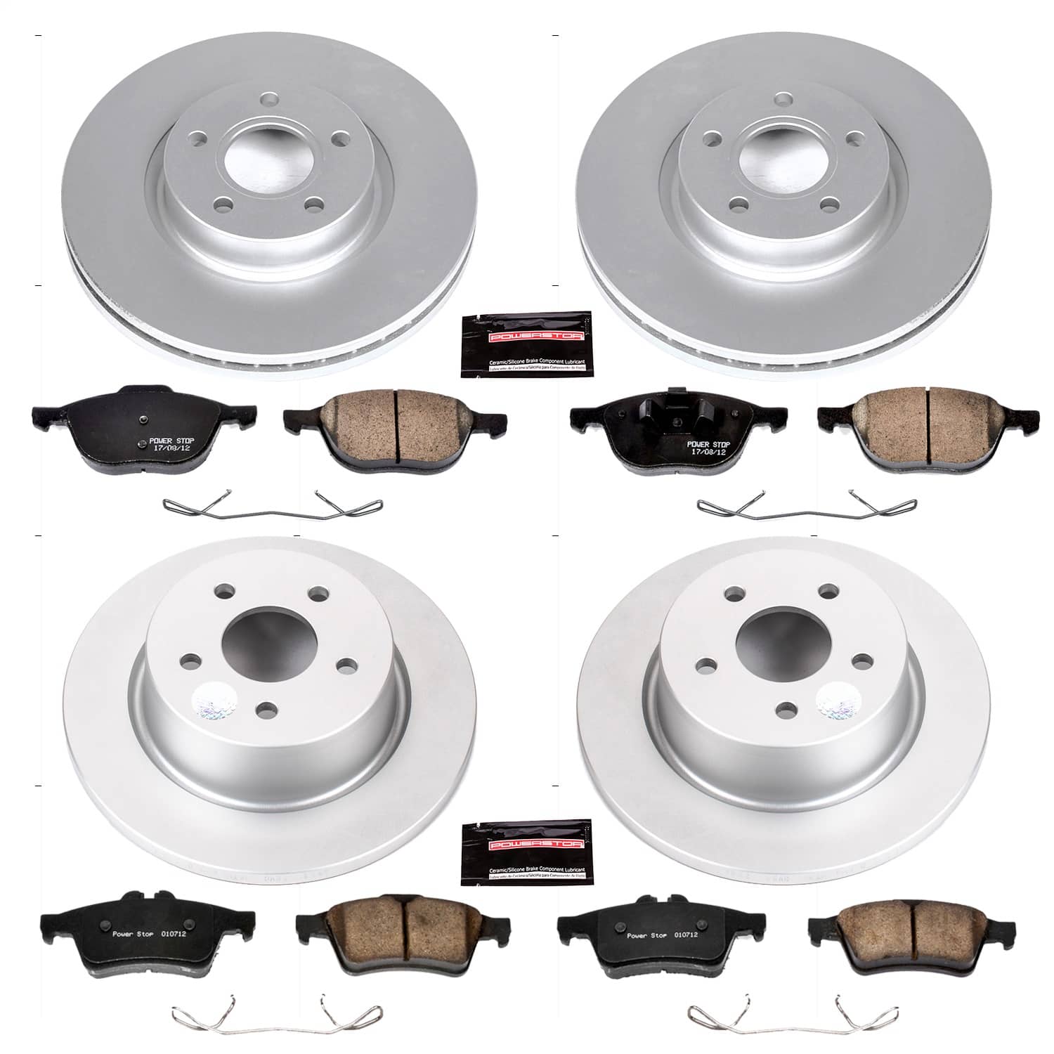 Power Stop - CRK6477 - Front and Rear - Disc Brake Pad and Rotor Kit