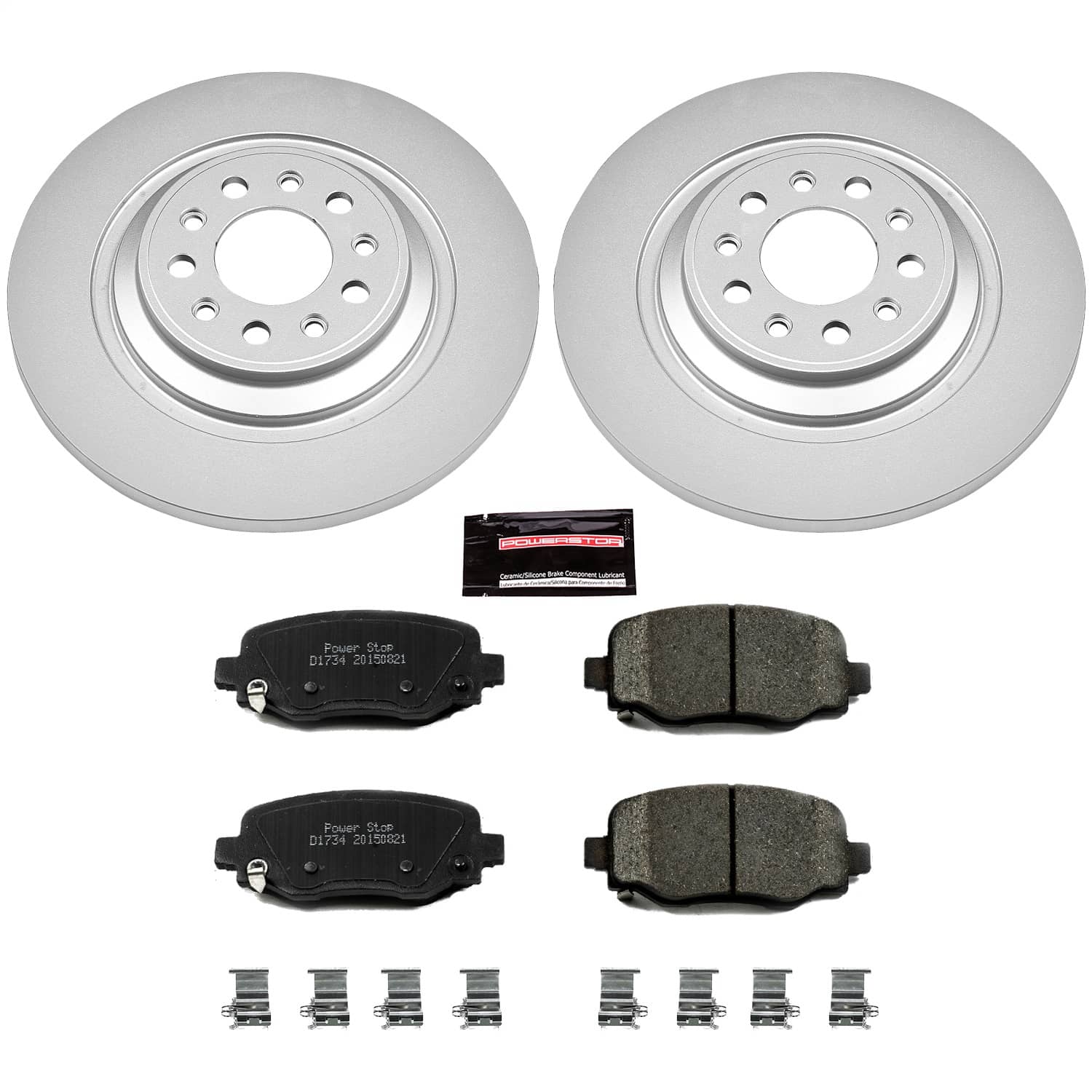 Power Stop - CRK6542 - Rear - Disc Brake Pad and Rotor Kit