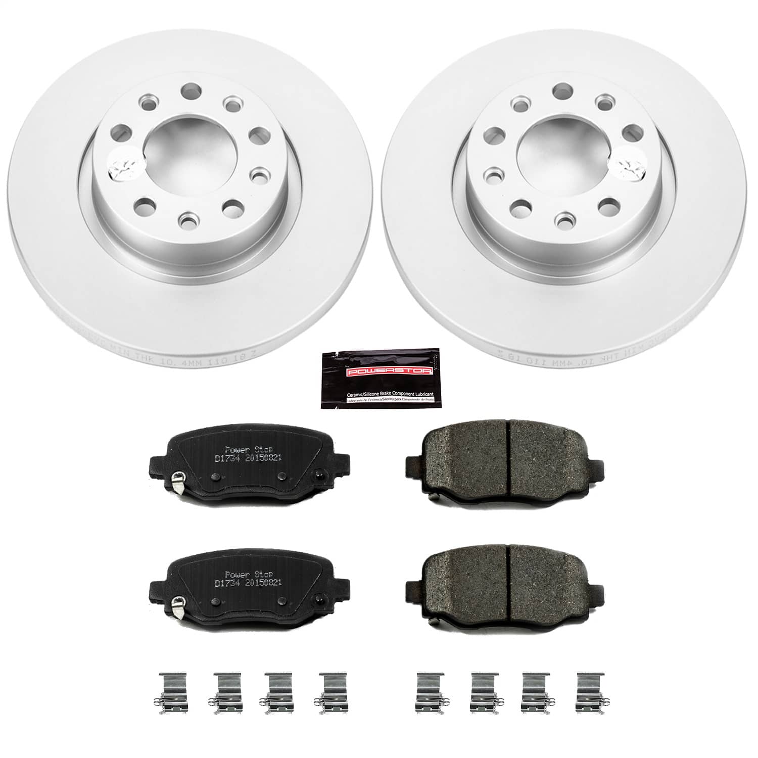 Power Stop - CRK6543 - Rear - Disc Brake Pad and Rotor Kit