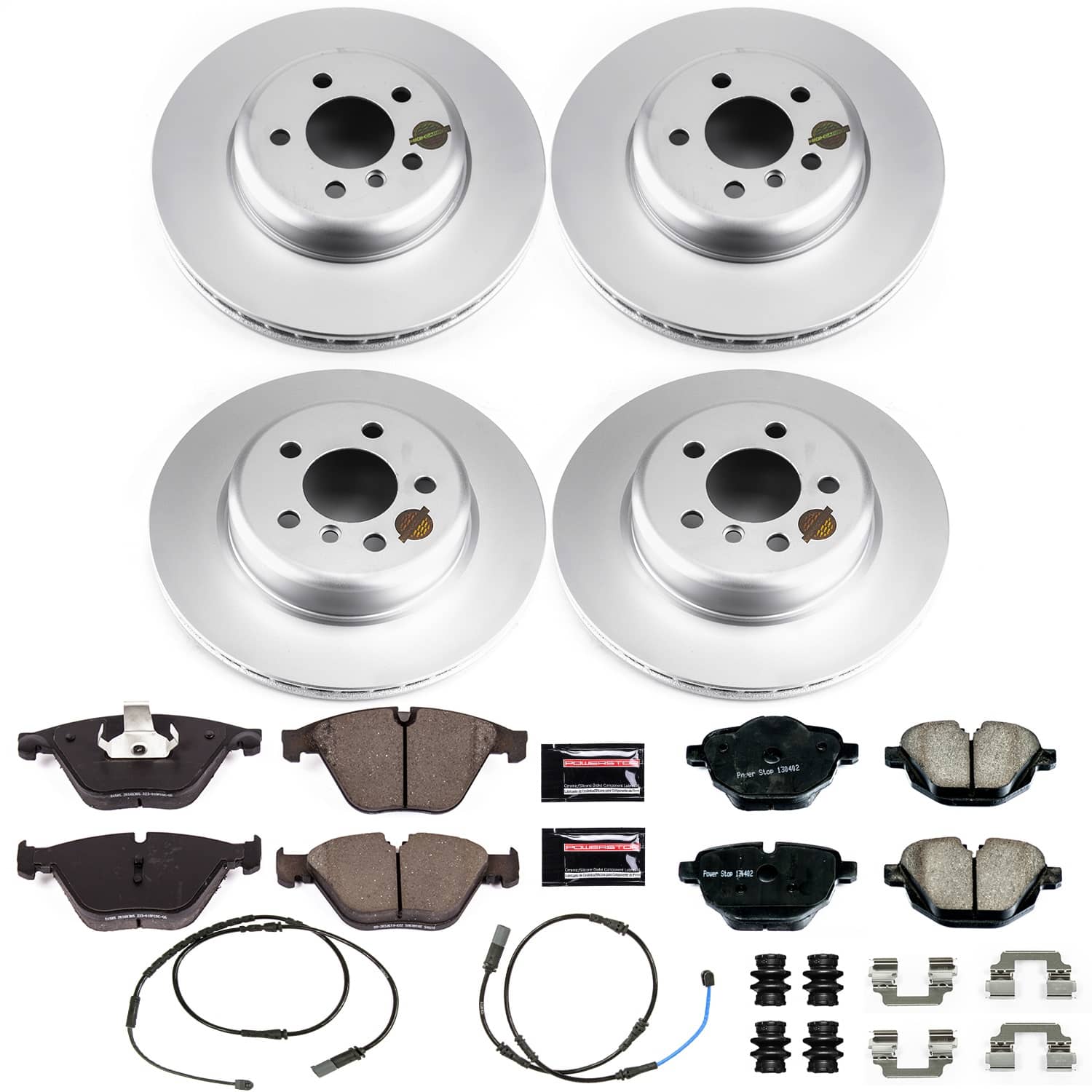 Power Stop - CRK6582 - Front and Rear - Disc Brake Pad and Rotor Kit