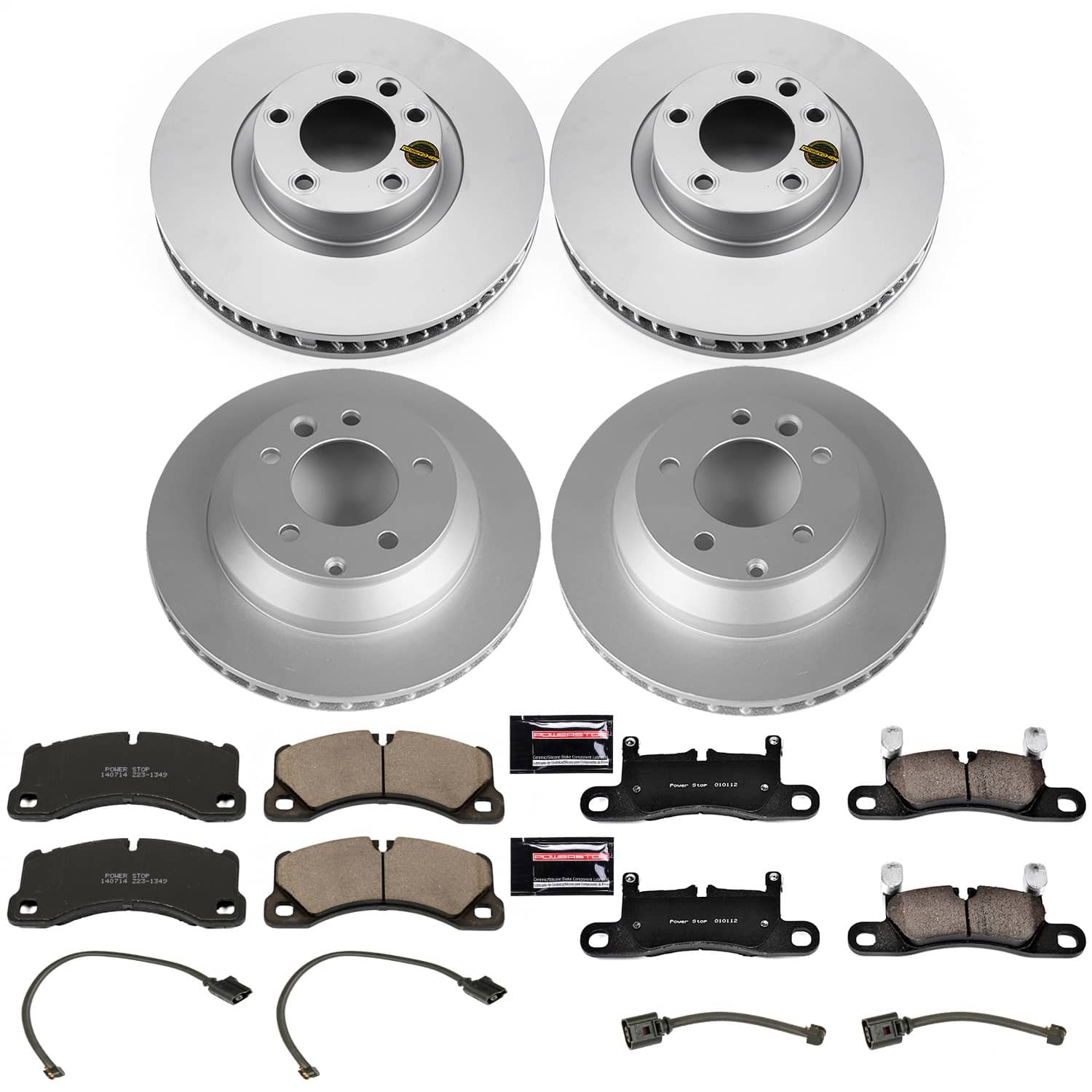 Power Stop - CRK6650 - Front and Rear - Disc Brake Pad and Rotor Kit