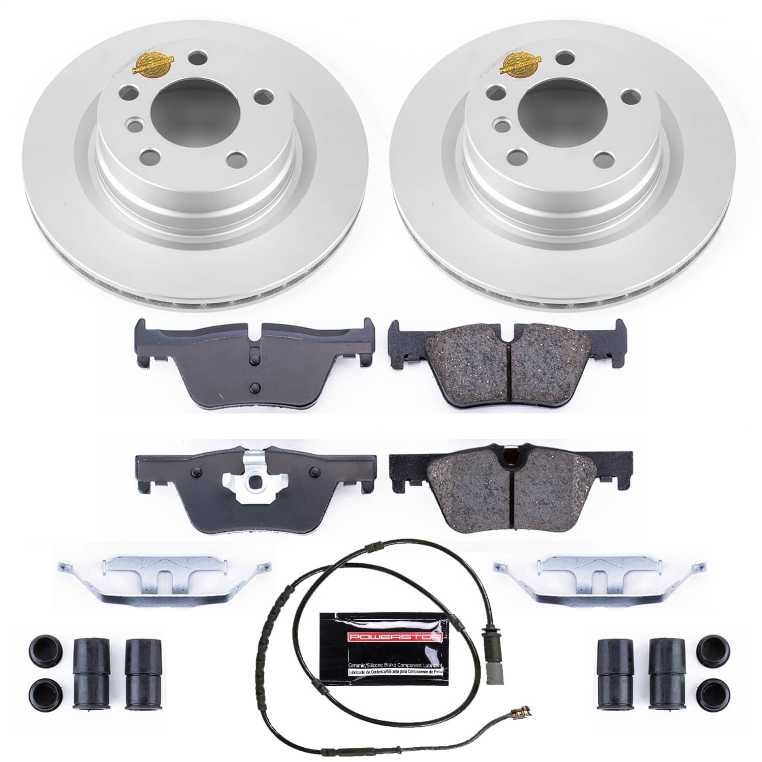 Power Stop - CRK6656 - Rear - Disc Brake Pad and Rotor Kit
