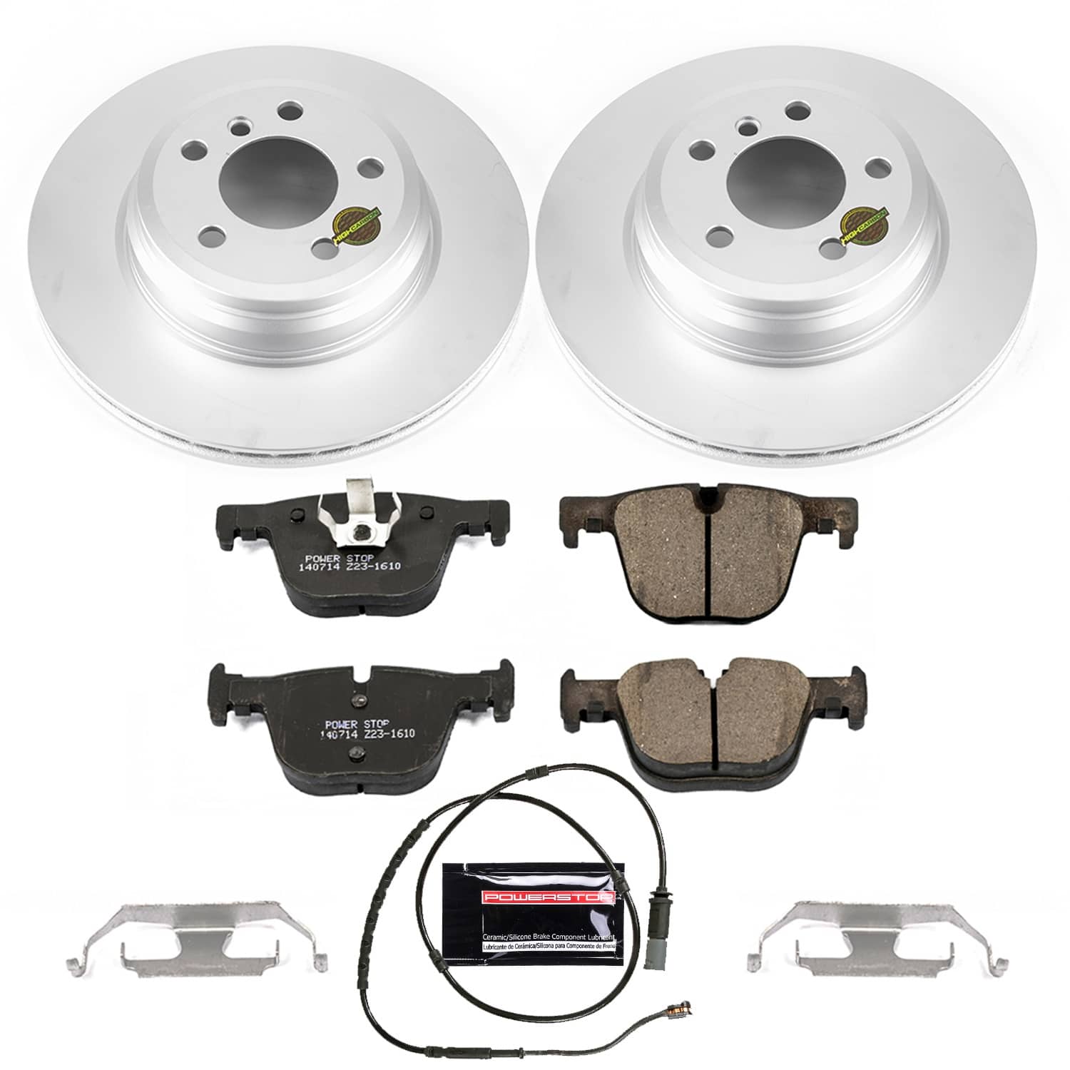 Power Stop - CRK6667 - Rear - Disc Brake Pad and Rotor Kit