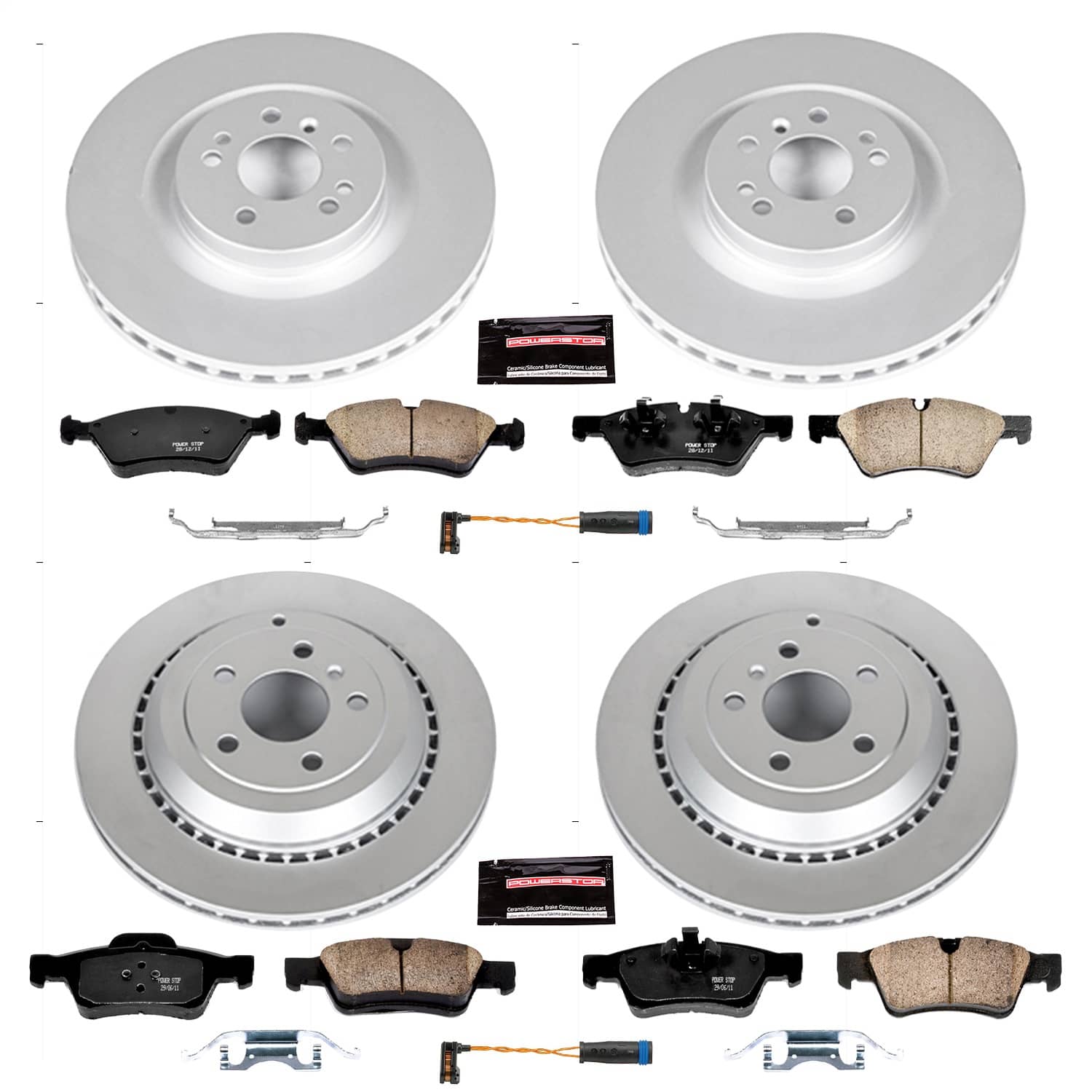 Power Stop - CRK6707 - Front and Rear - Disc Brake Pad and Rotor Kit