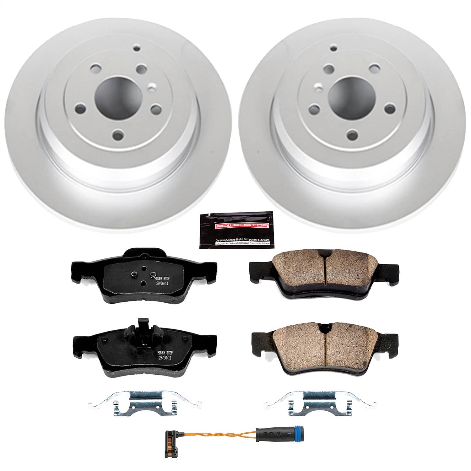 Power Stop - CRK6712 - Rear - Disc Brake Pad and Rotor Kit