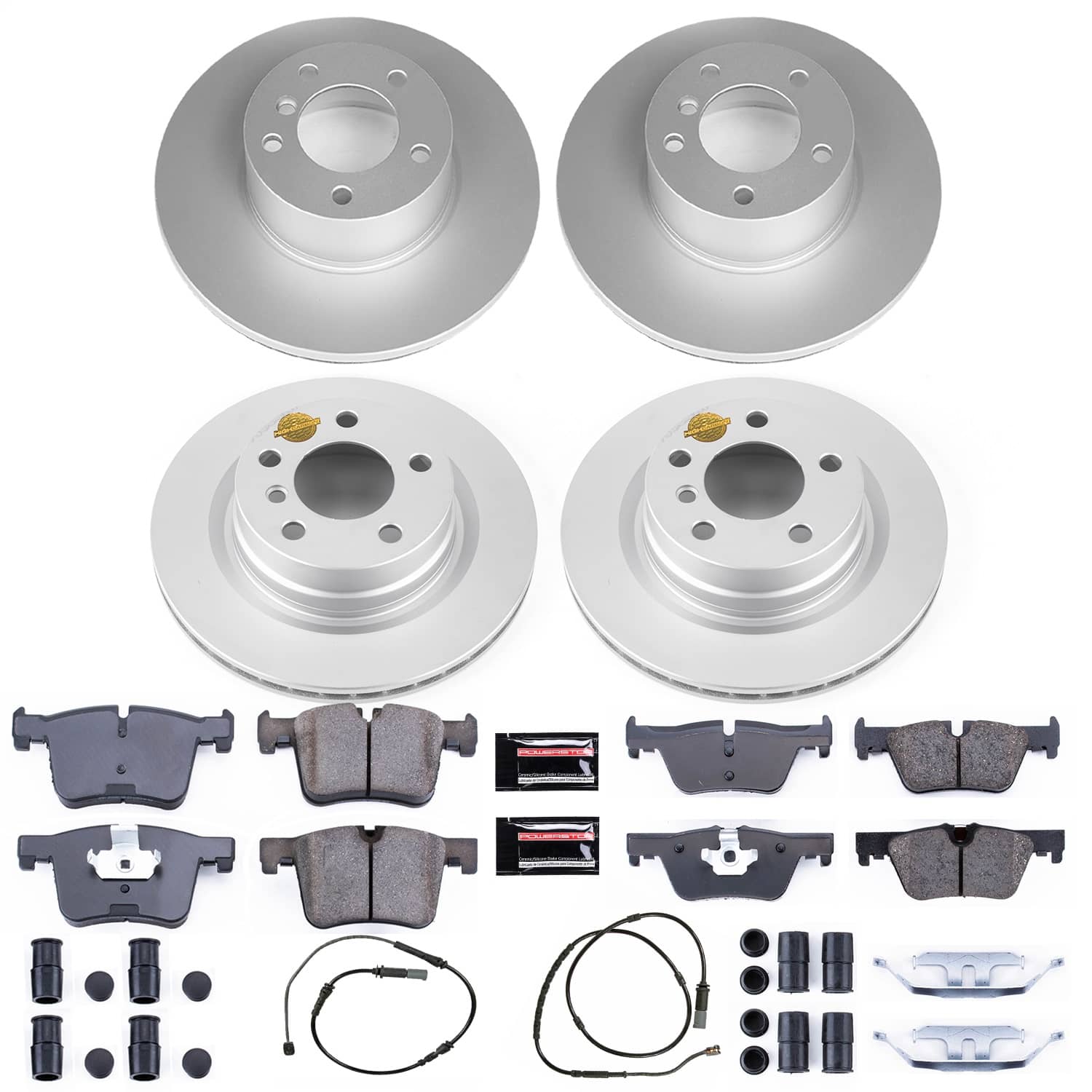 Power Stop - CRK6744 - Front and Rear - Disc Brake Pad and Rotor Kit