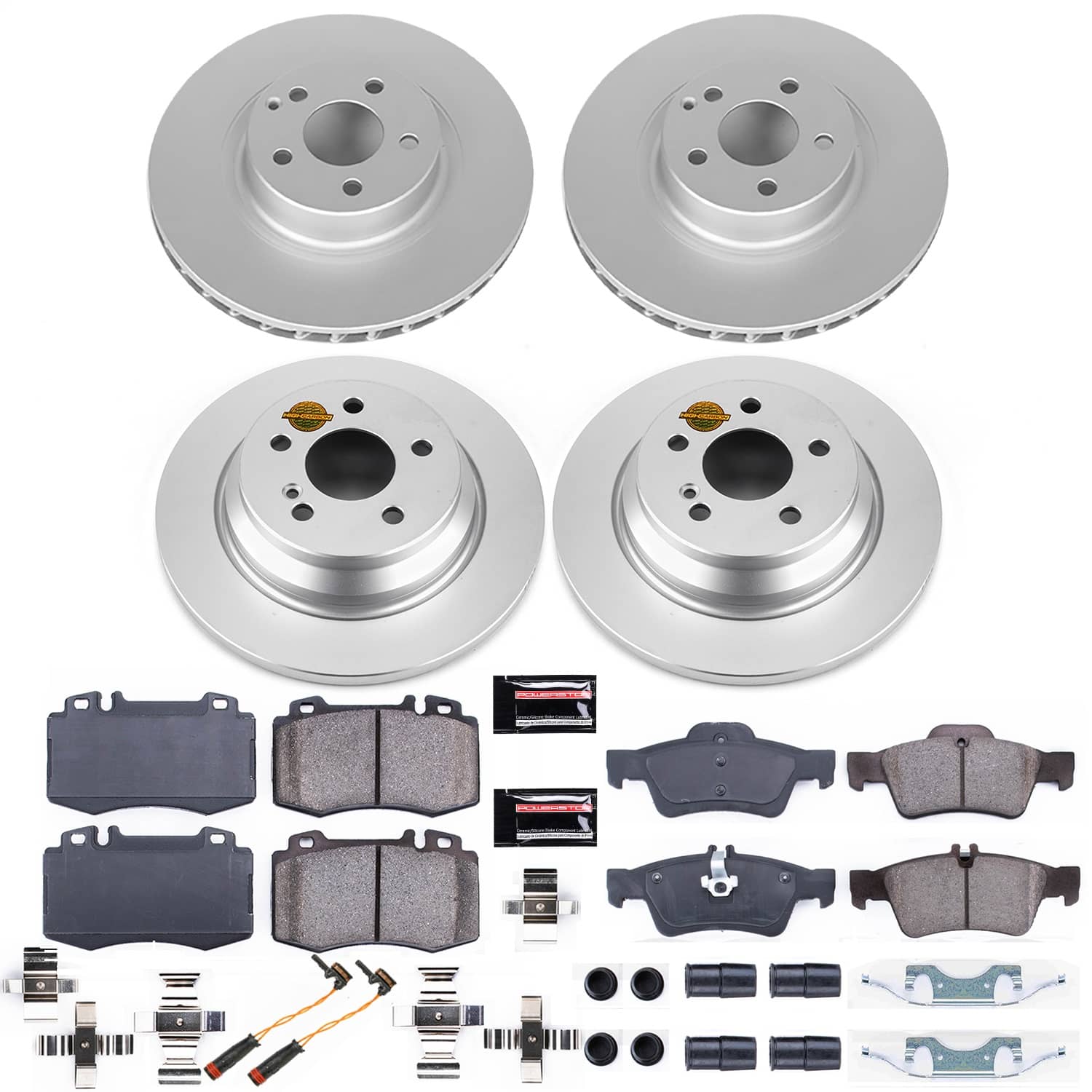 Power Stop - CRK6754 - Front and Rear - Disc Brake Pad and Rotor Kit