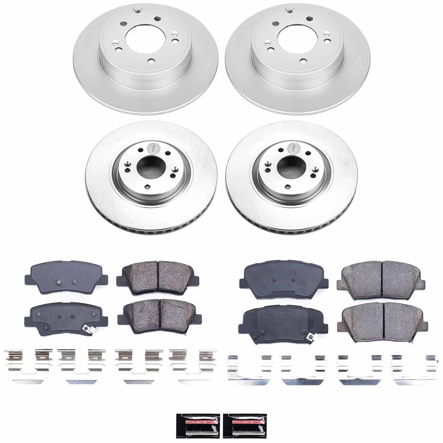 Power Stop - CRK6765 - Front and Rear - Disc Brake Pad and Rotor Kit