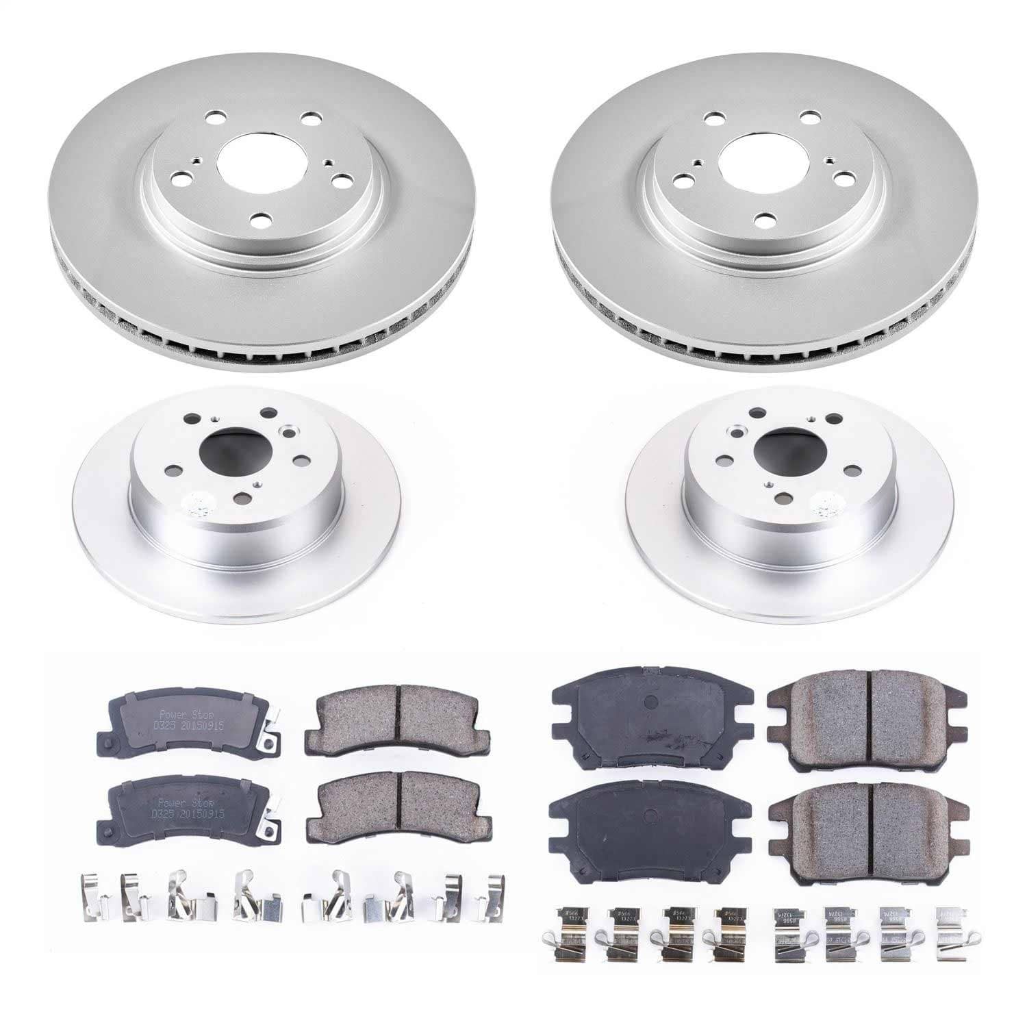 Power Stop - CRK6783 - Front and Rear - Disc Brake Pad and Rotor Kit