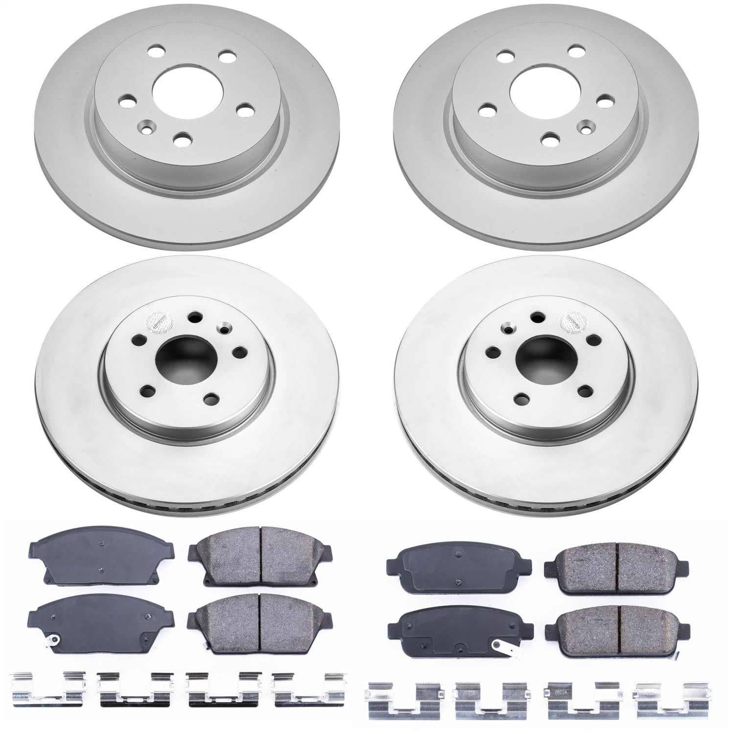 Power Stop - CRK6792 - Front and Rear - Disc Brake Pad and Rotor Kit