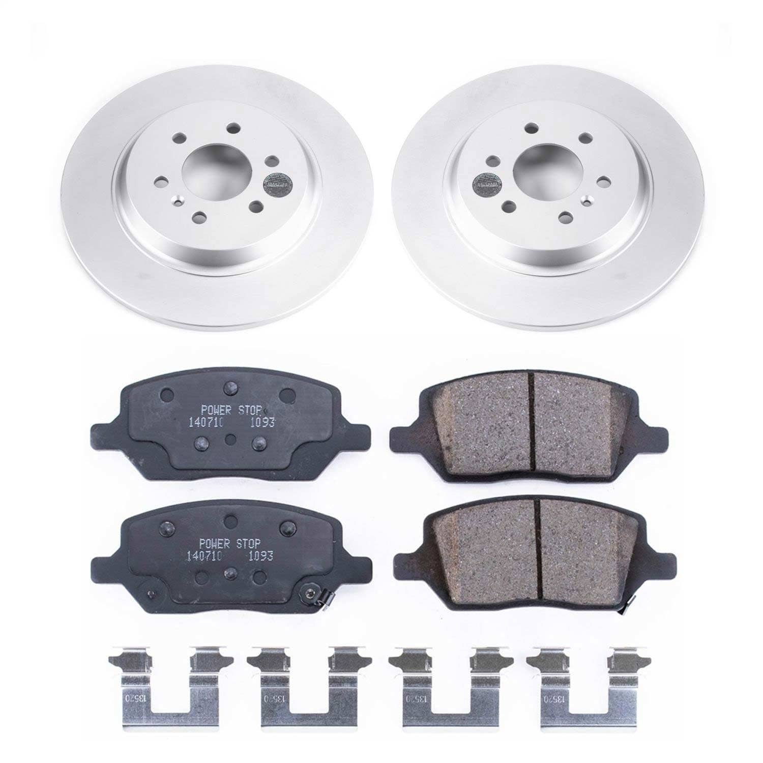Power Stop - CRK6800 - Rear - Disc Brake Pad and Rotor Kit