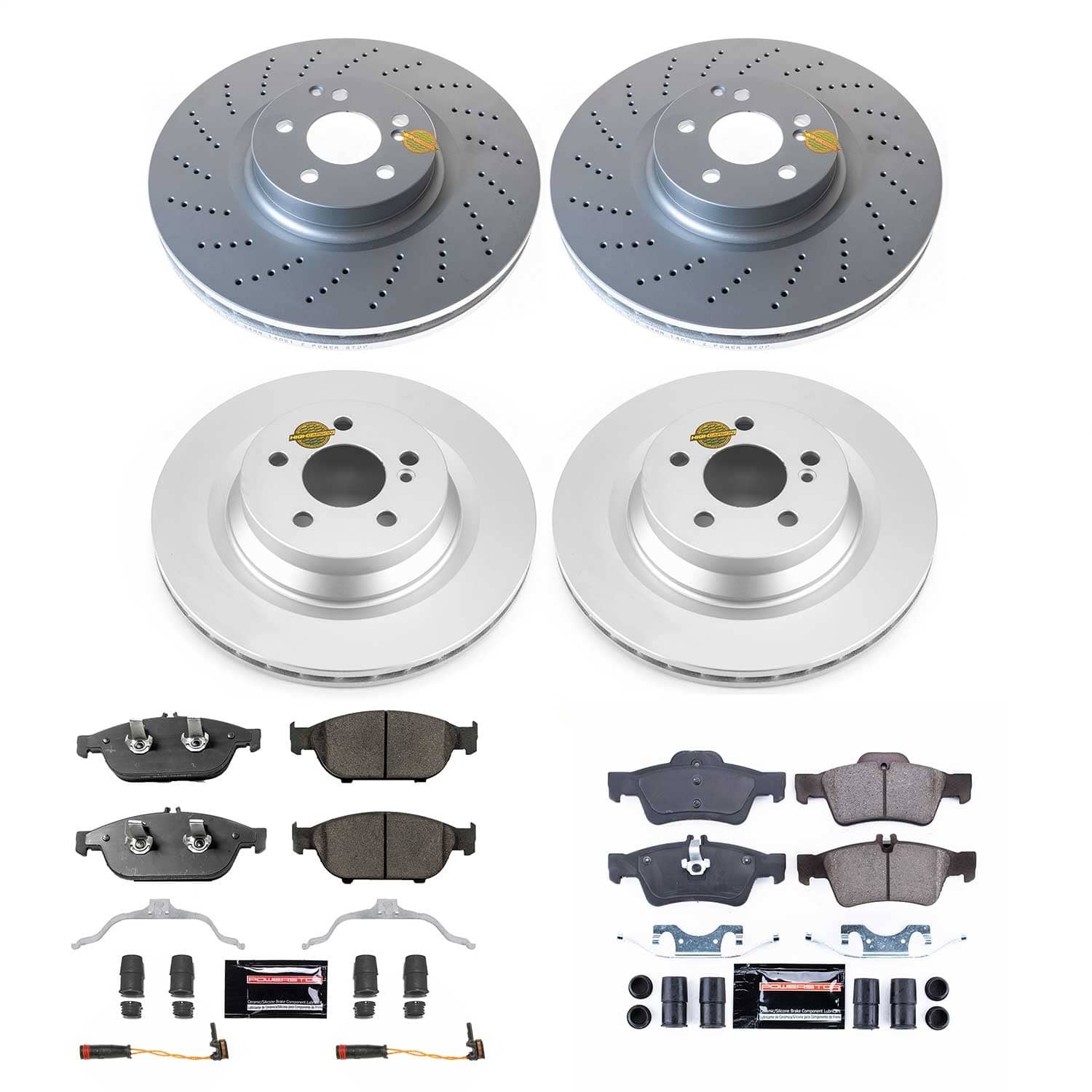 Power Stop - CRK6833 - Front and Rear - Disc Brake Pad and Rotor Kit